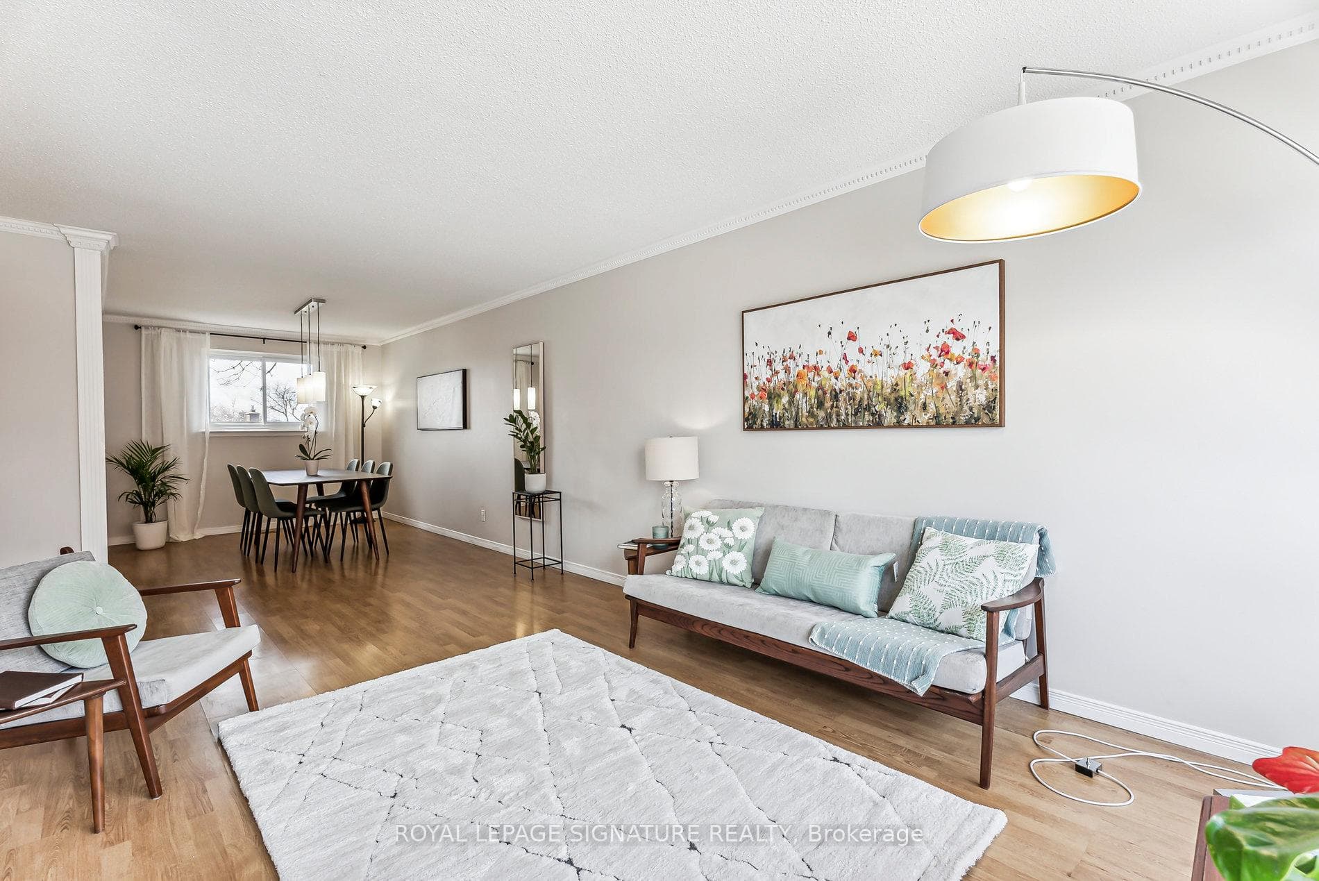 Spacious Living/Dining areas