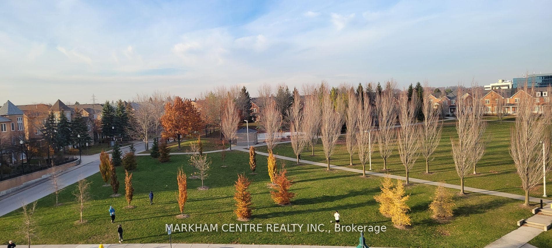 Beautiful fall colour view from unit