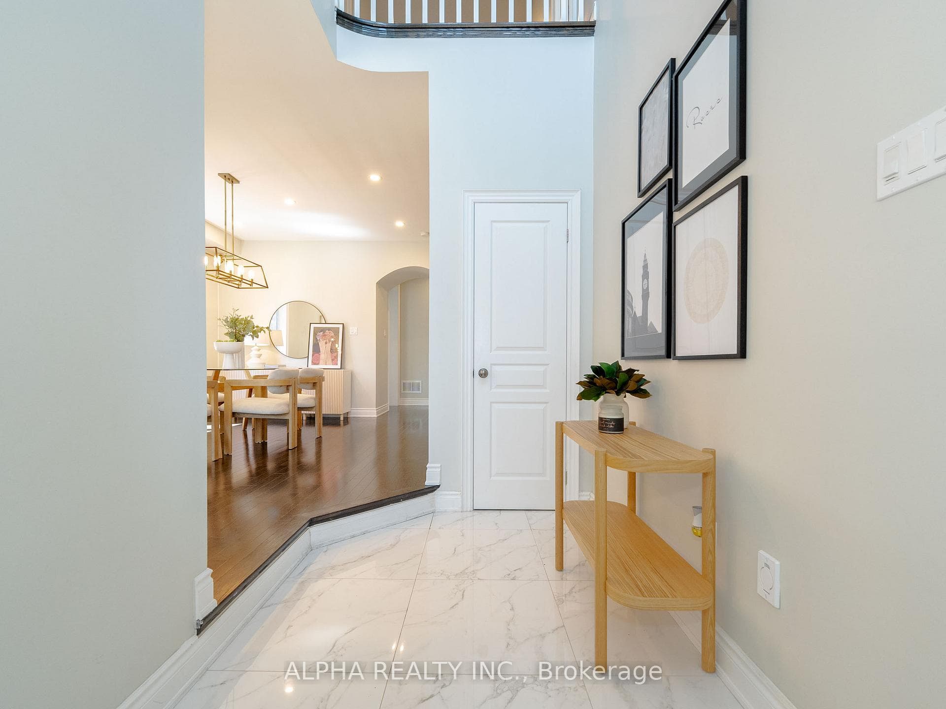 Double Ceiling Height Entrance, porcelain tile