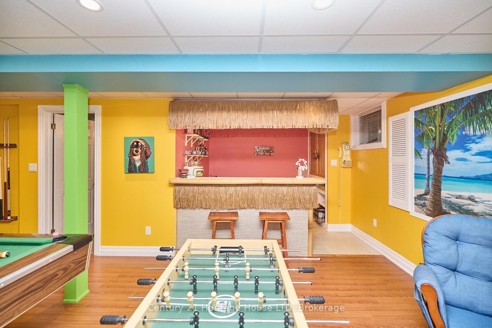 Tiki Bar in the Basement