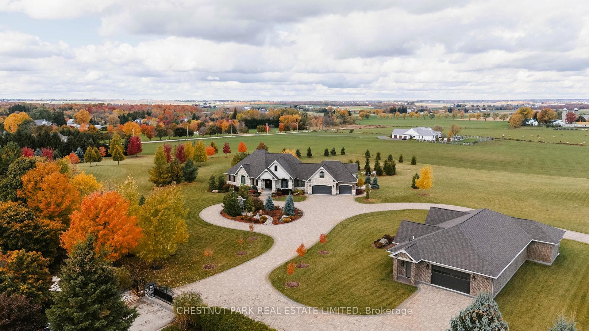 Gated entry, two outbuildings, luxury estate