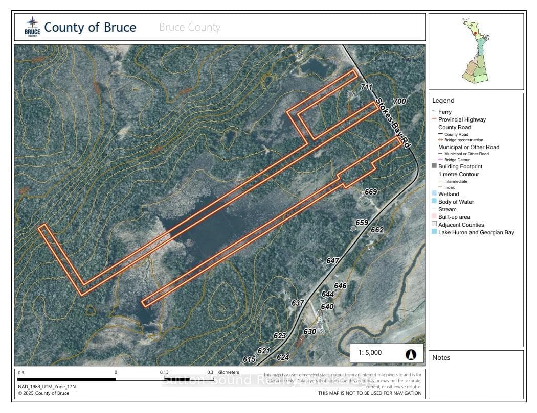 Elevation map