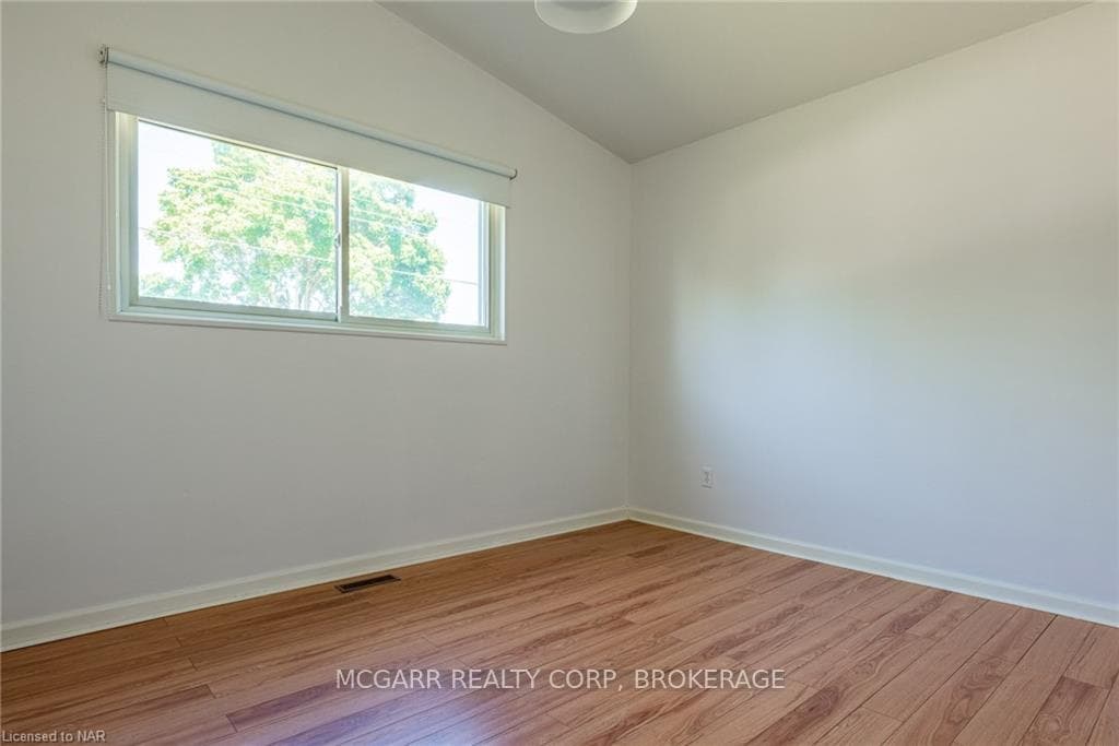 Vaulted ceiling in second bedroom