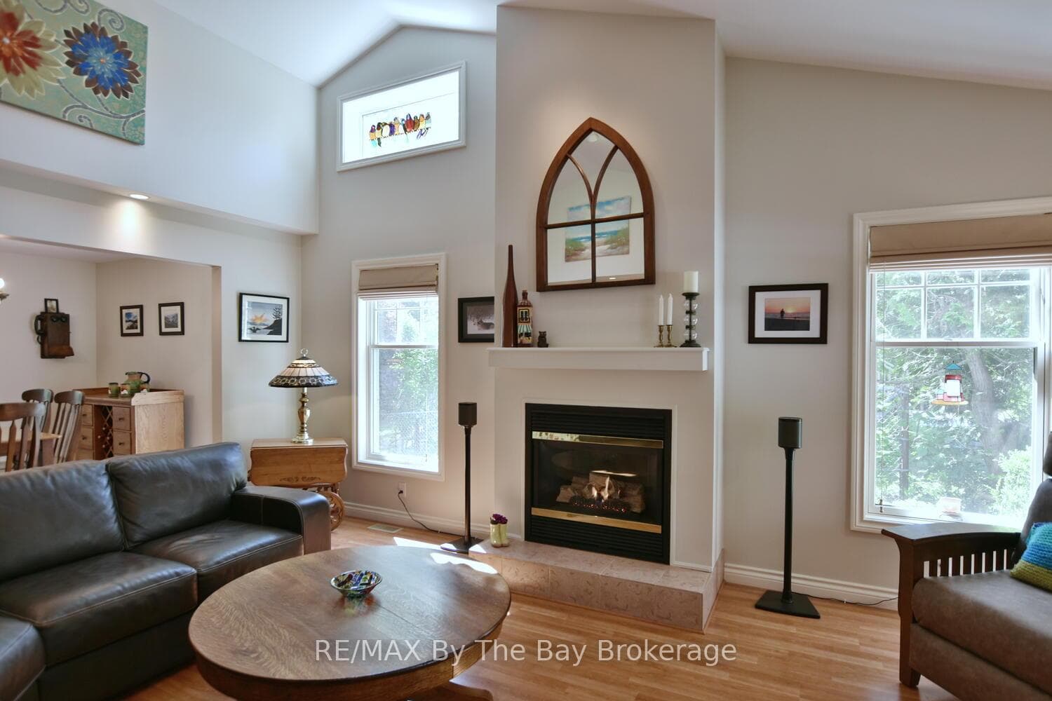 Living Room with Gas Fireplace