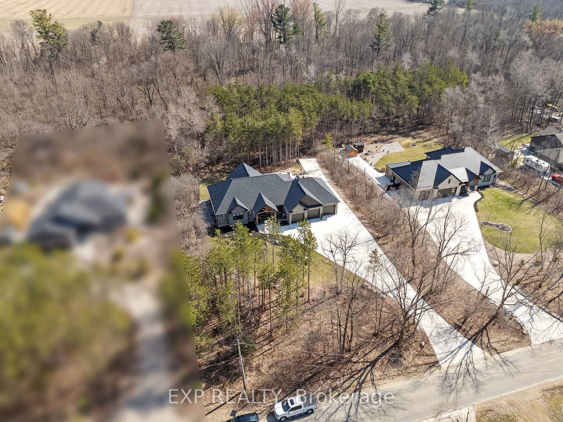 Over view of this beautiful over 1 acre property