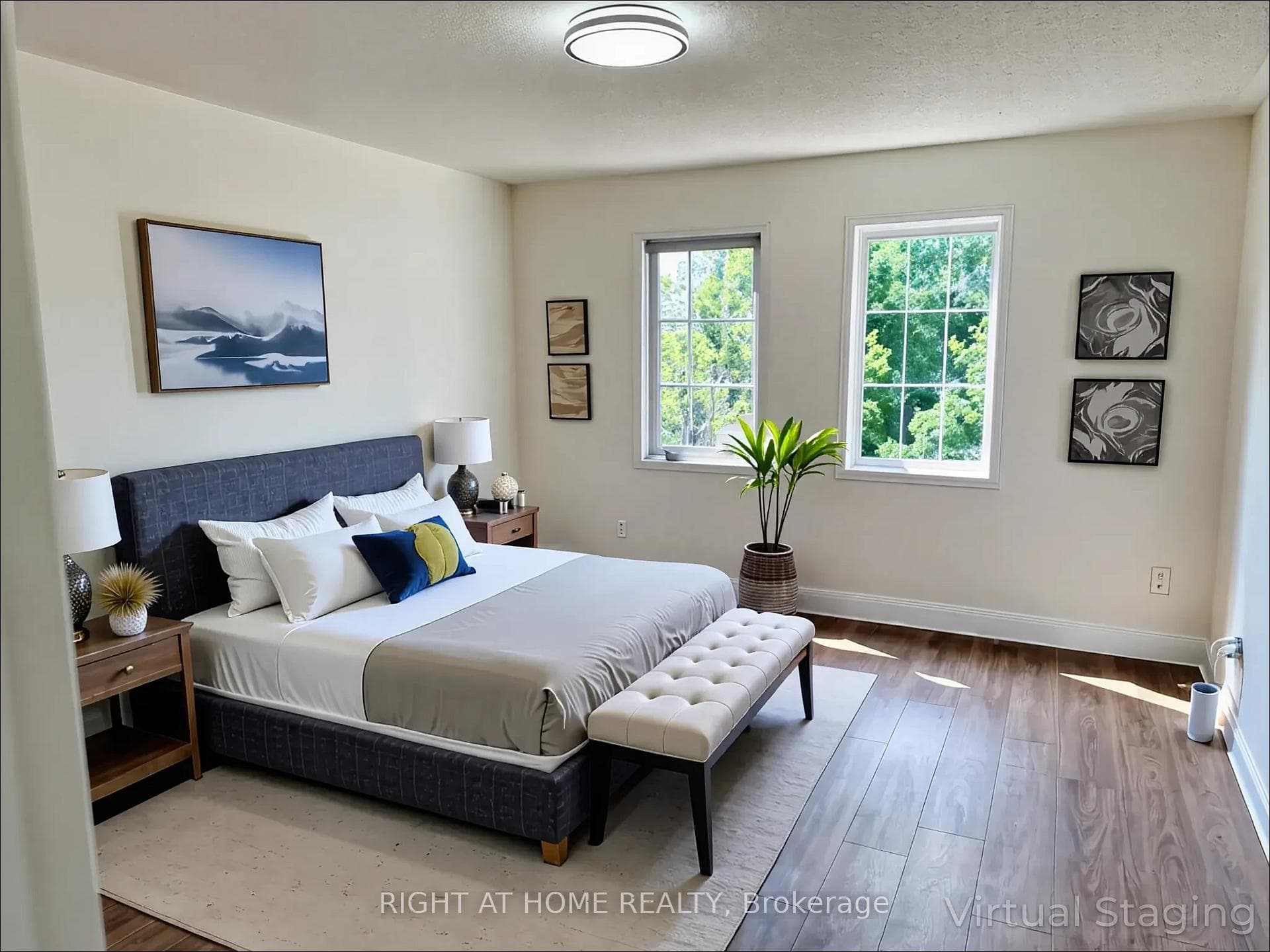 Virtual staging for display purposes