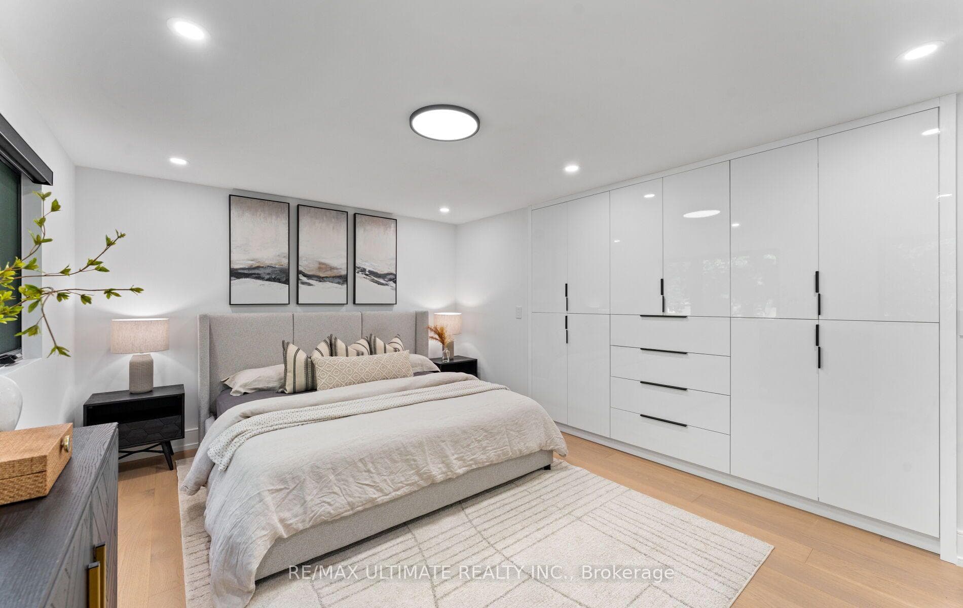 Primary bedroom with large built in closet