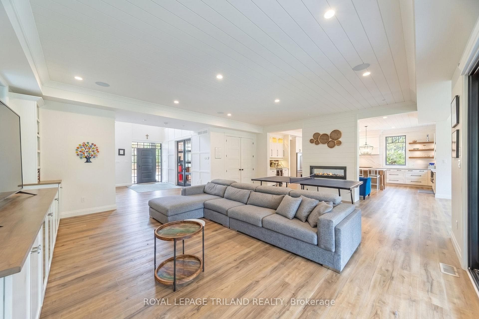 Living room side of open main level
