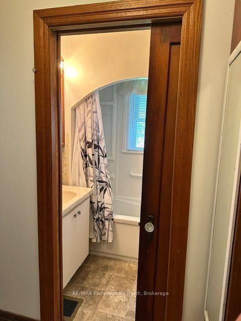 Pocket Door to the Bathroom