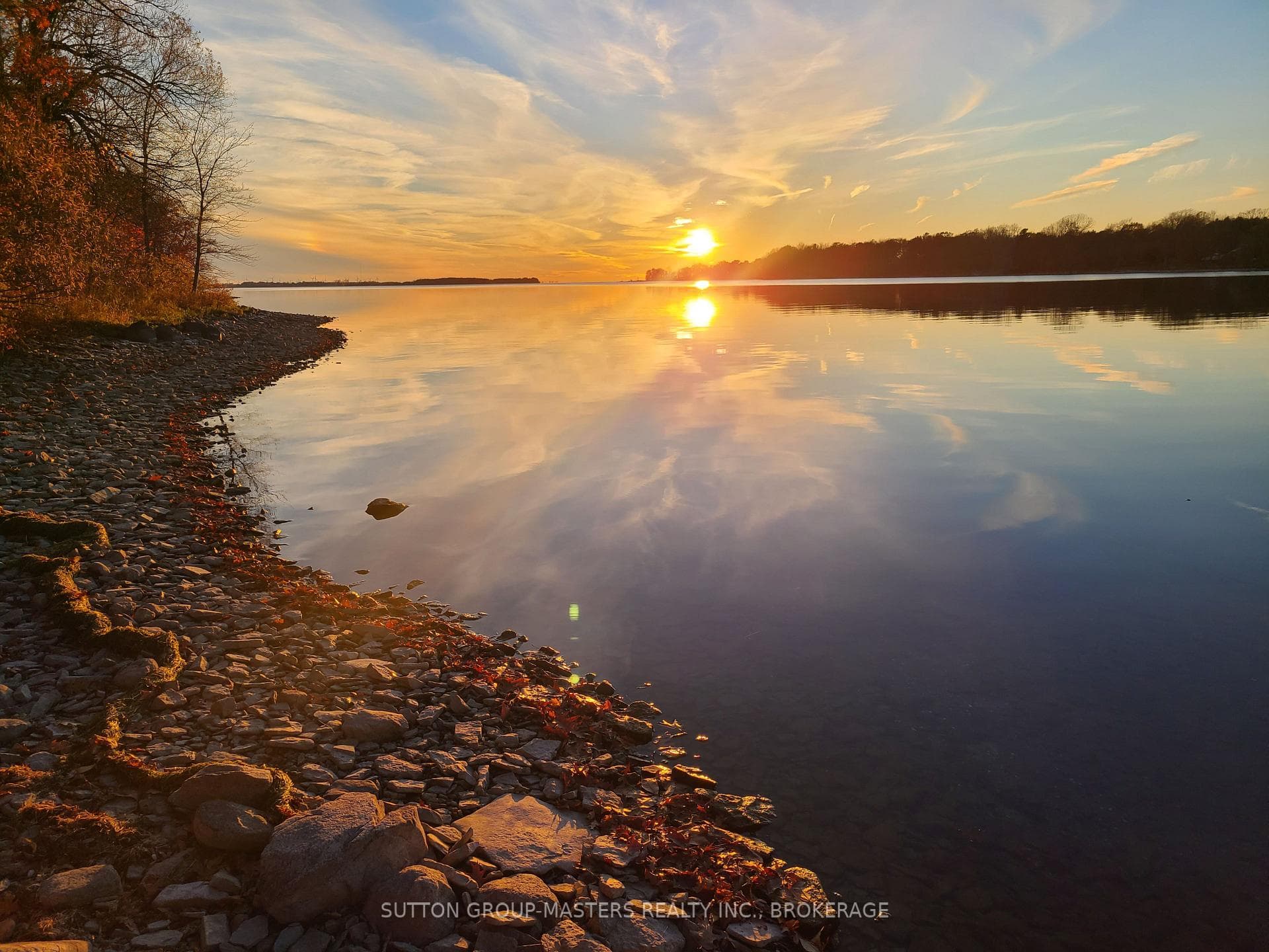 Sunset over the shore