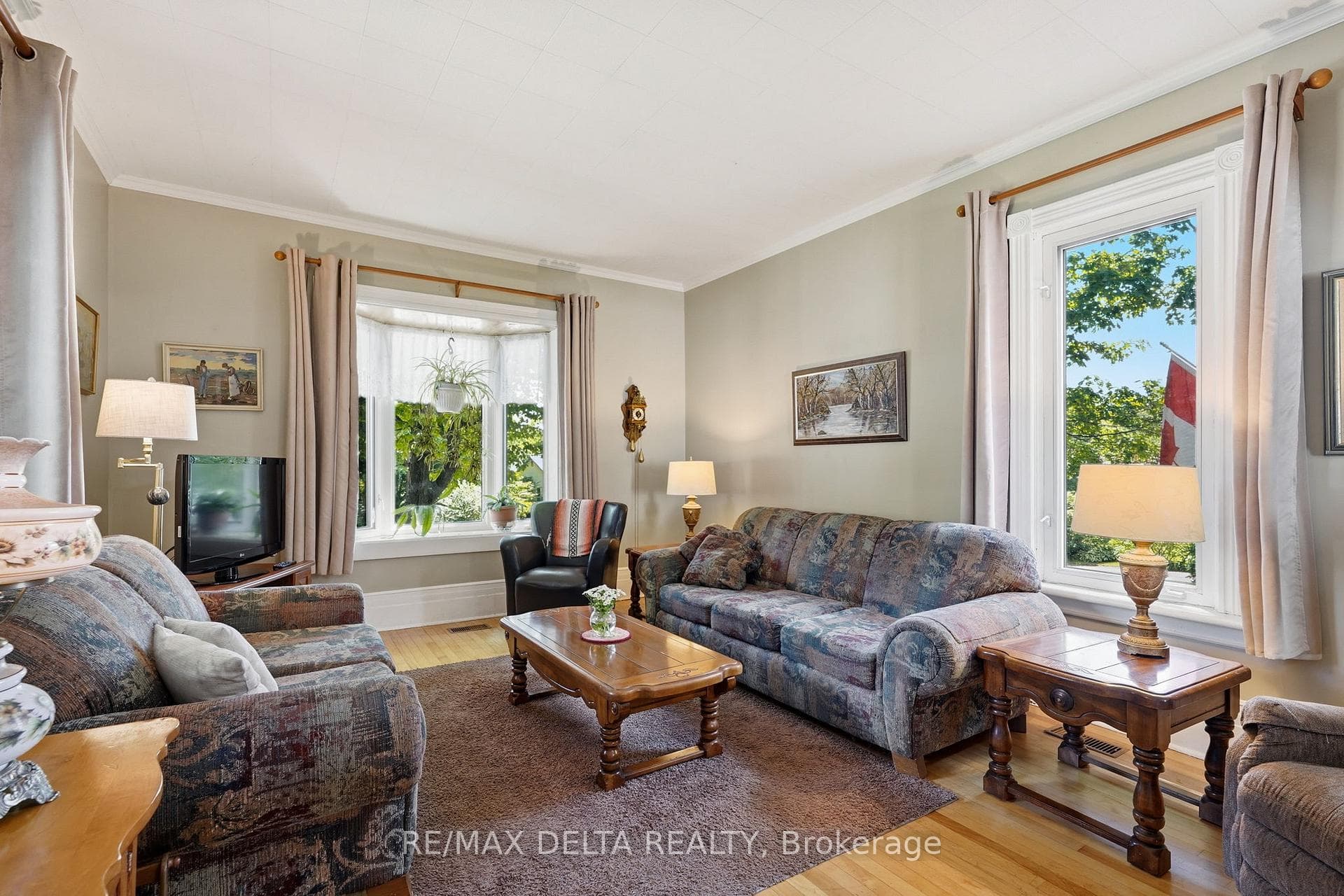Living room at the front of the house.