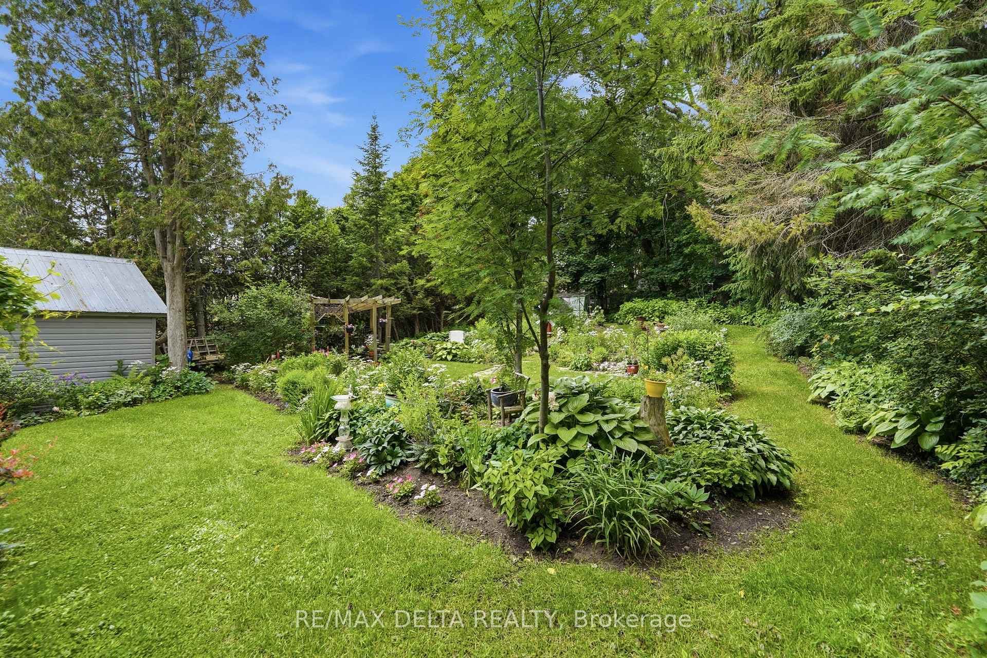 Established perennial gardens abound.