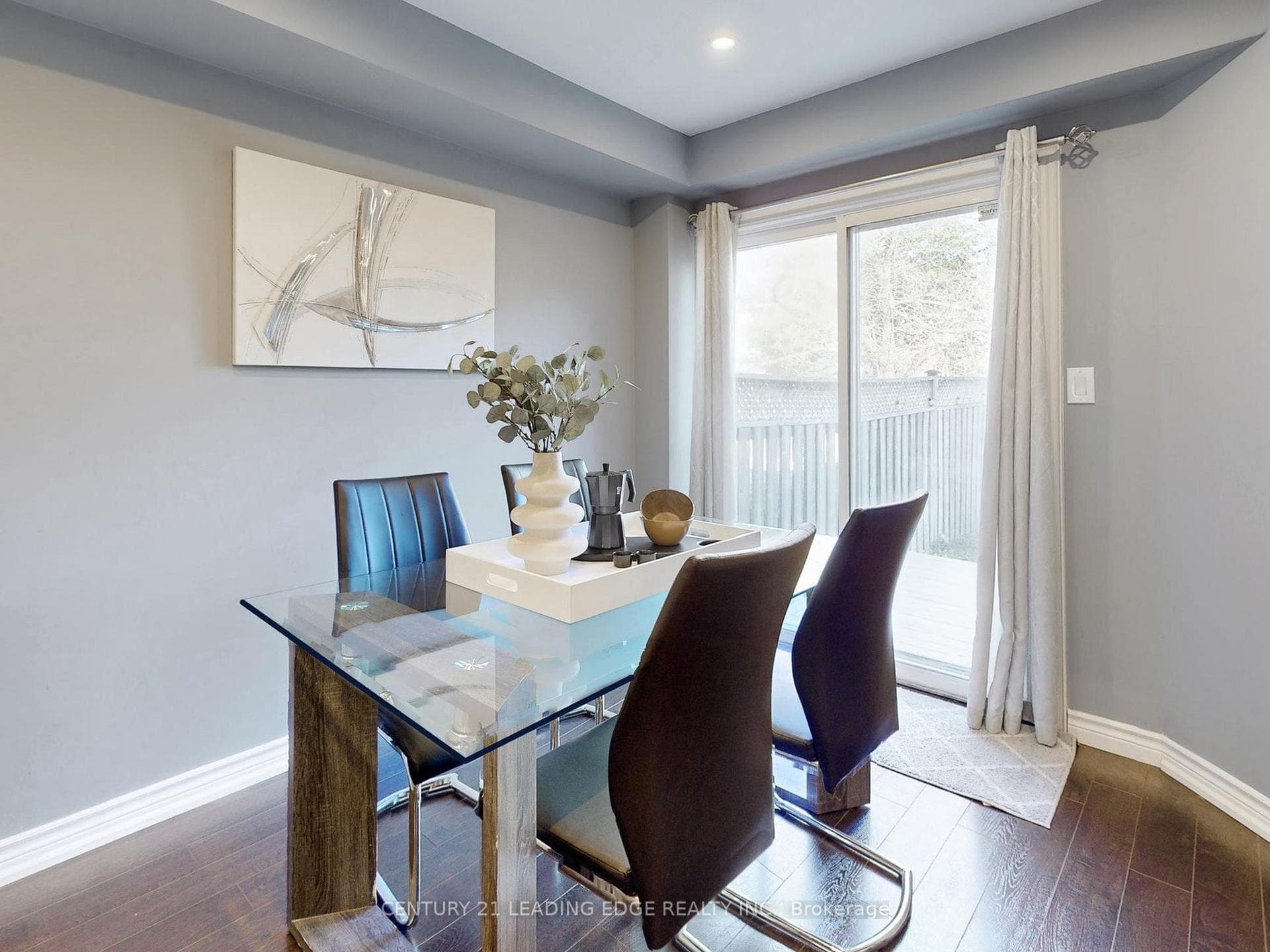 Open concept dining area