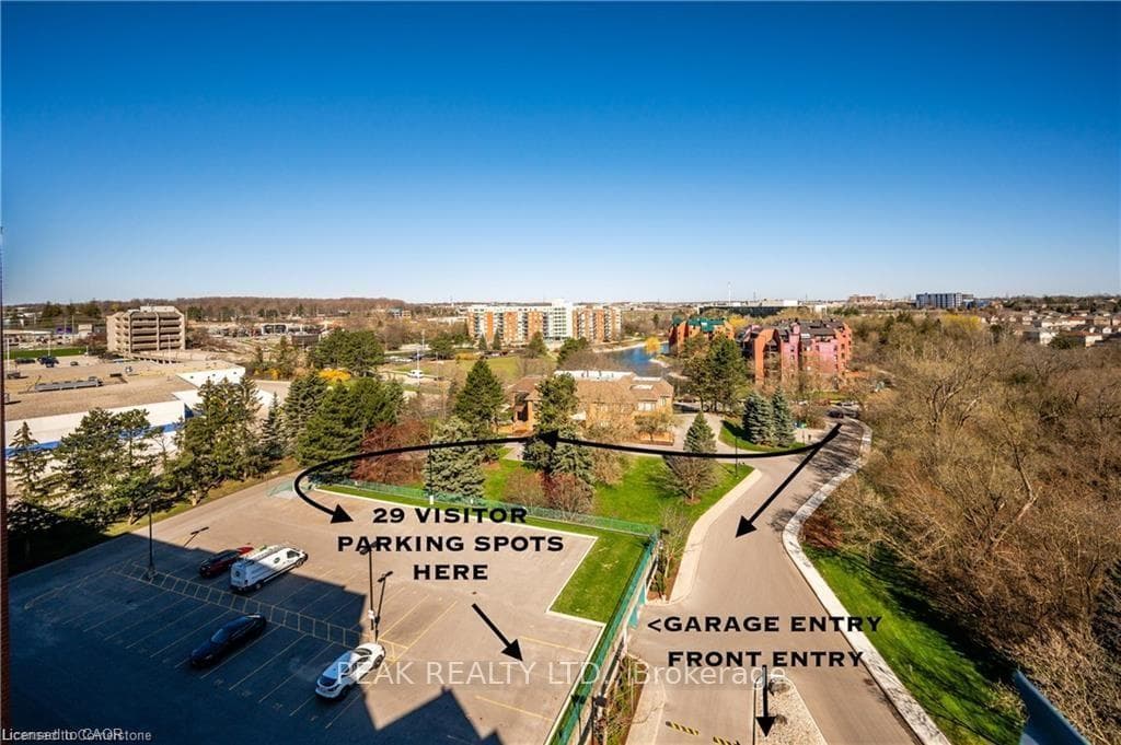 Visitor parking location