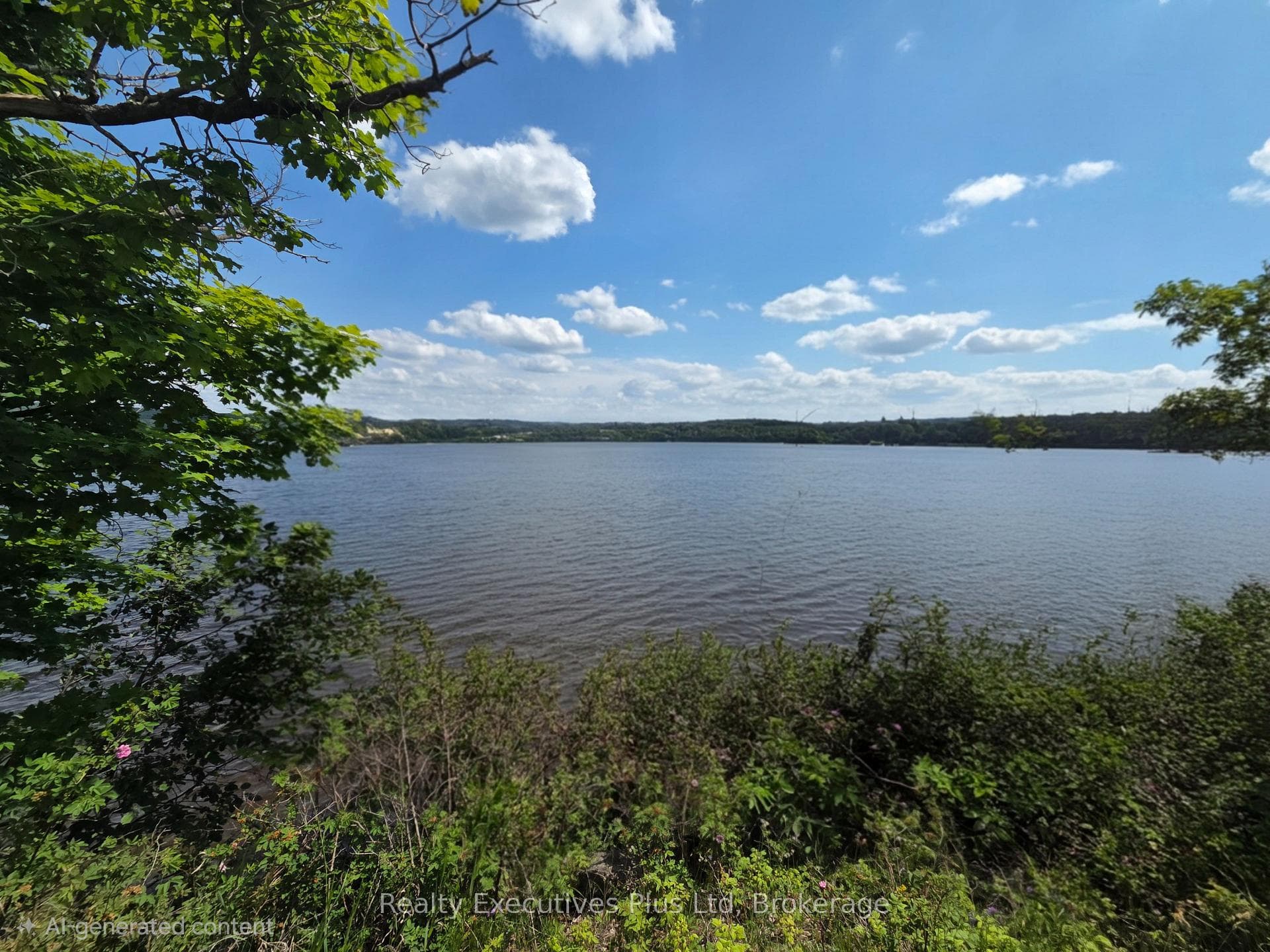 Maple Lake across the road