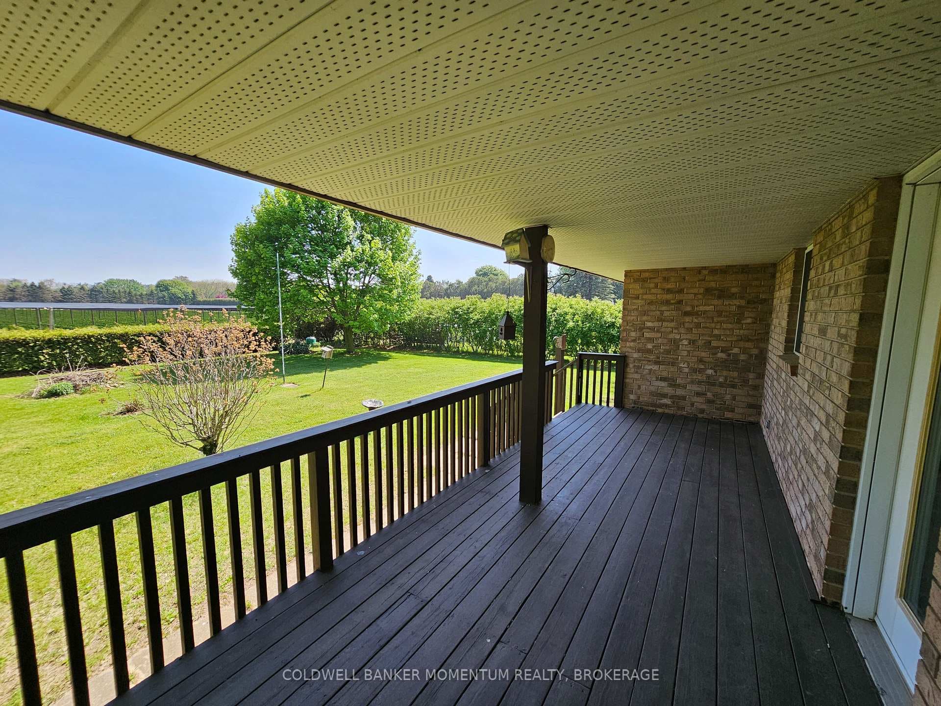 Covered rear deck