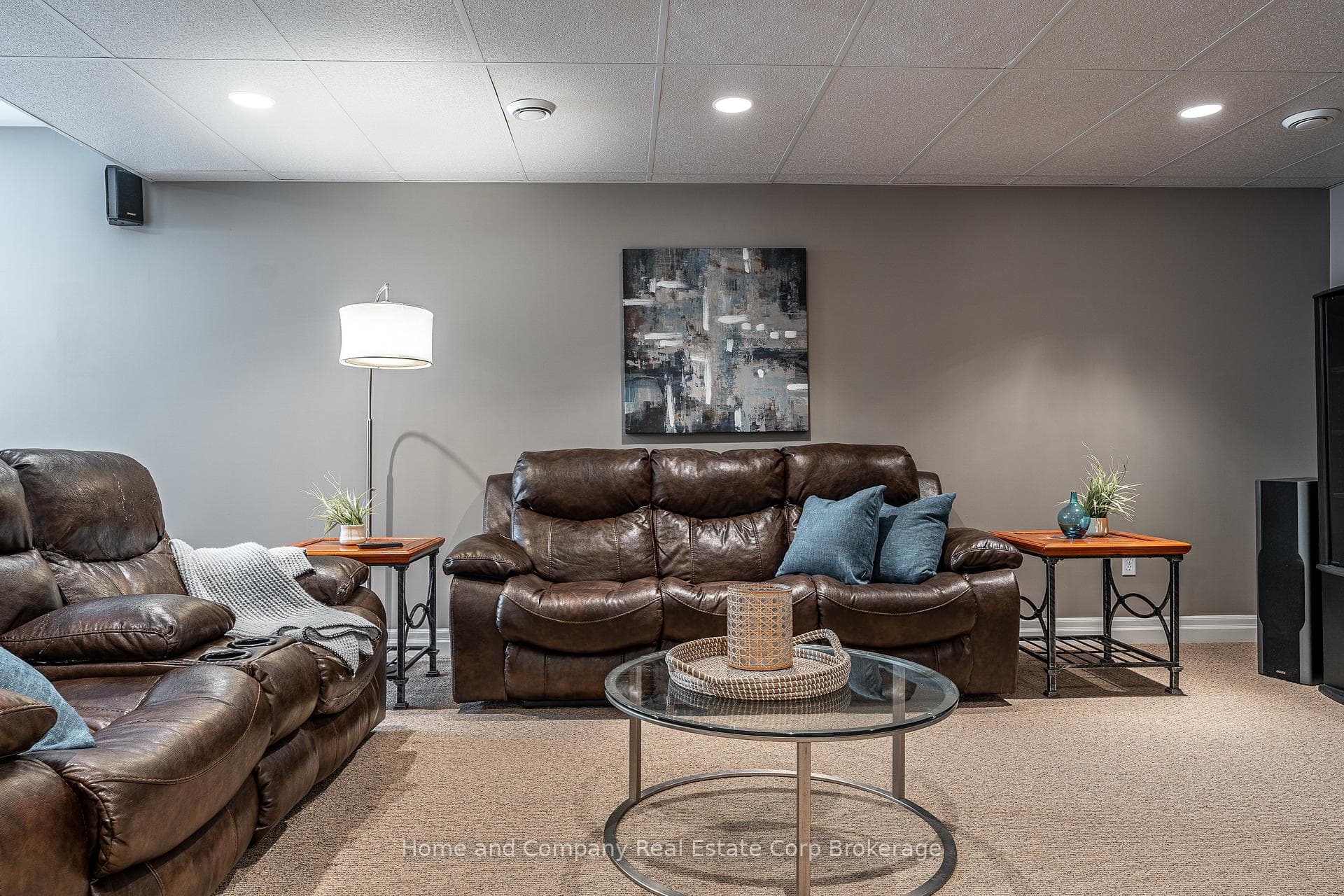 lower media/family room