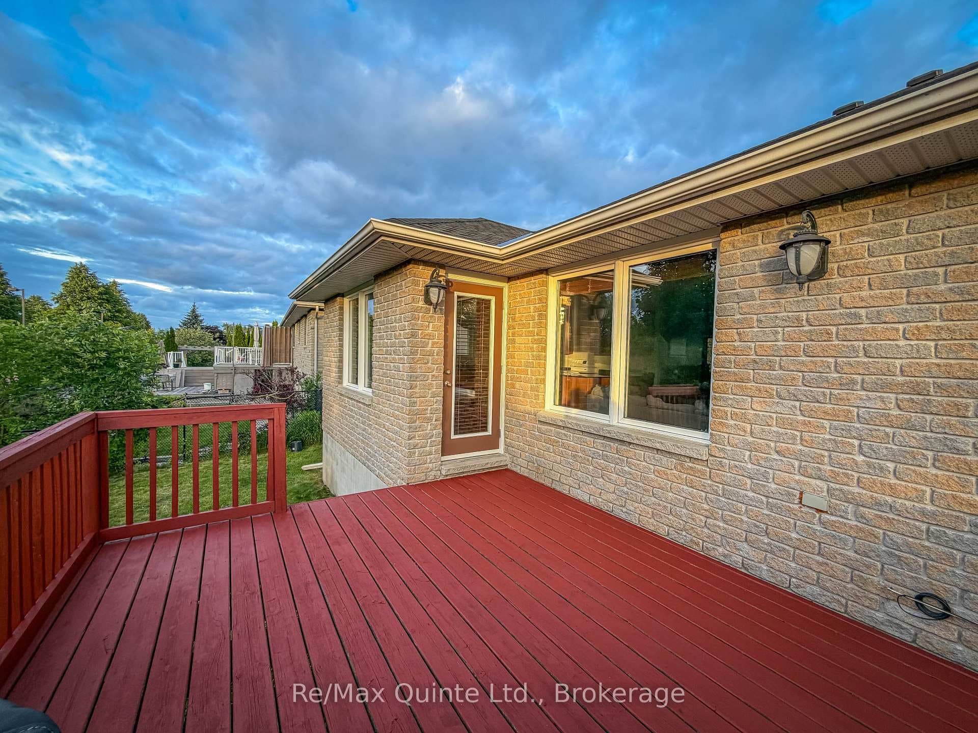 back deck access to/from kitchen
