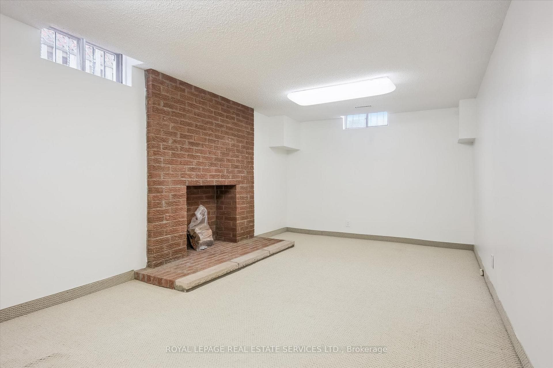 Second Family Room w/Brick Woodburning Fireplace