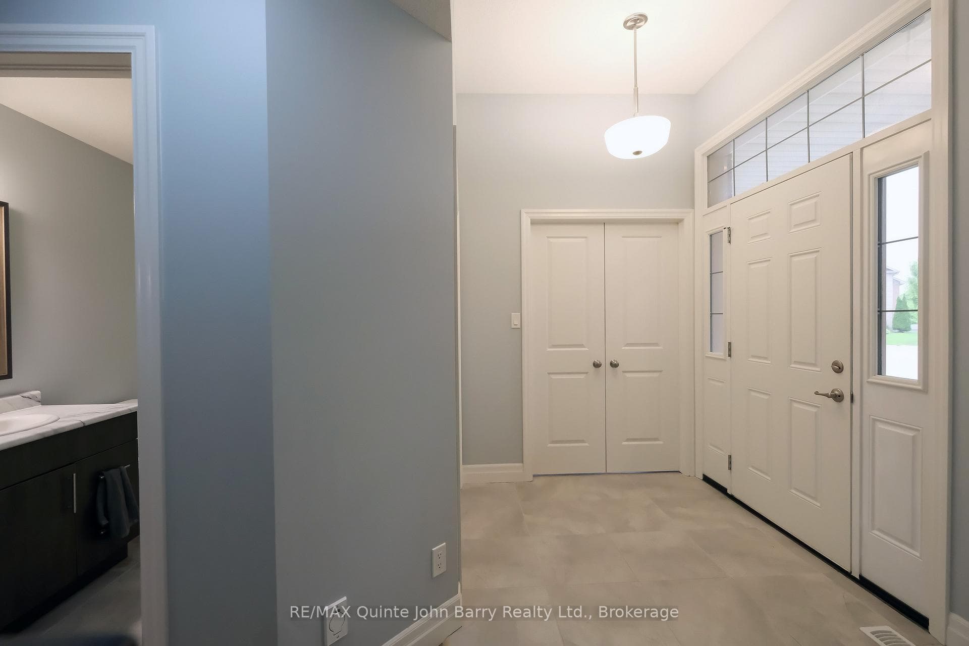 Foyer , double door entry to Office