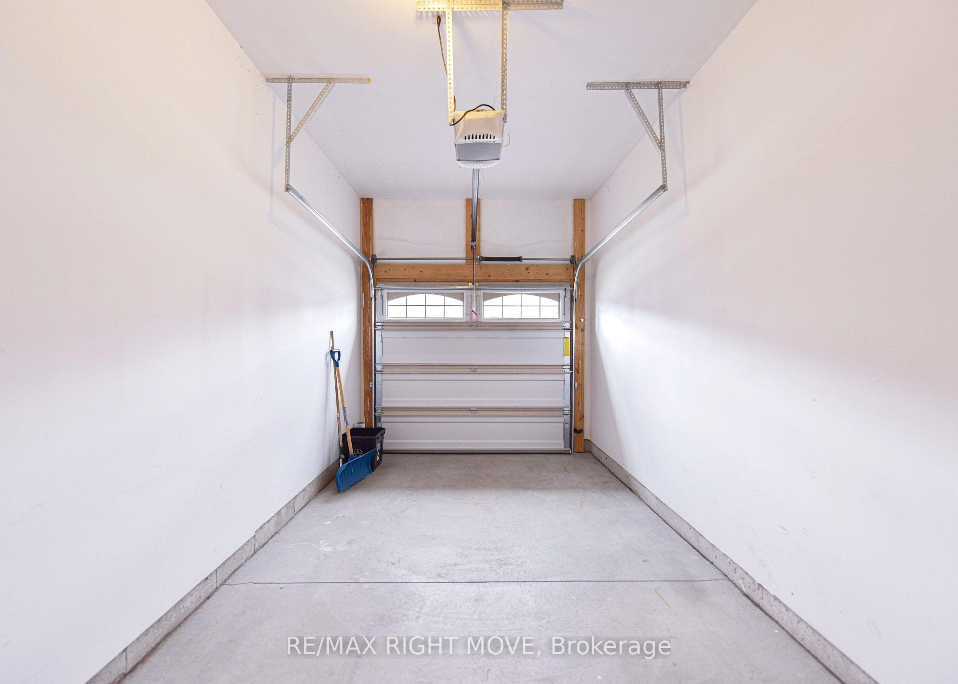 Finished garage