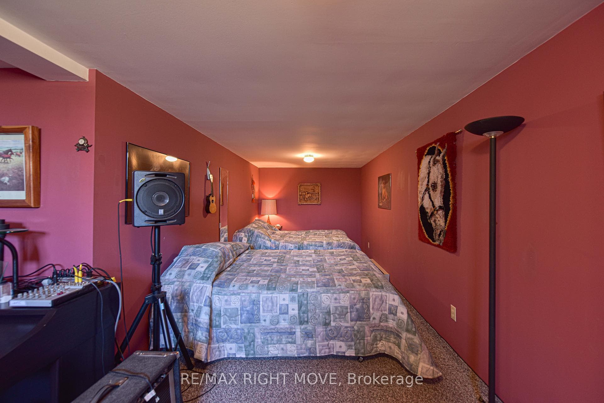 1 of 3 bedrooms on lower level