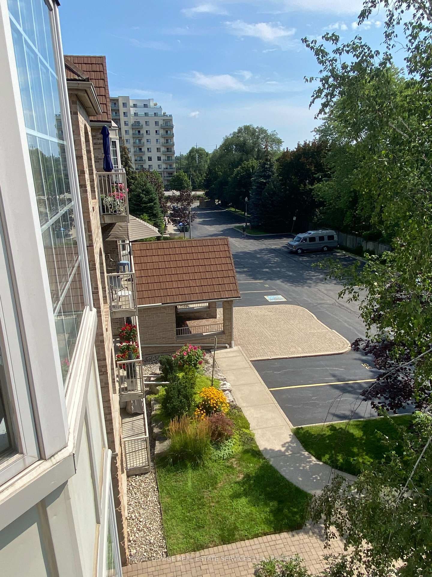 view to one of 2 convenient parking spaces