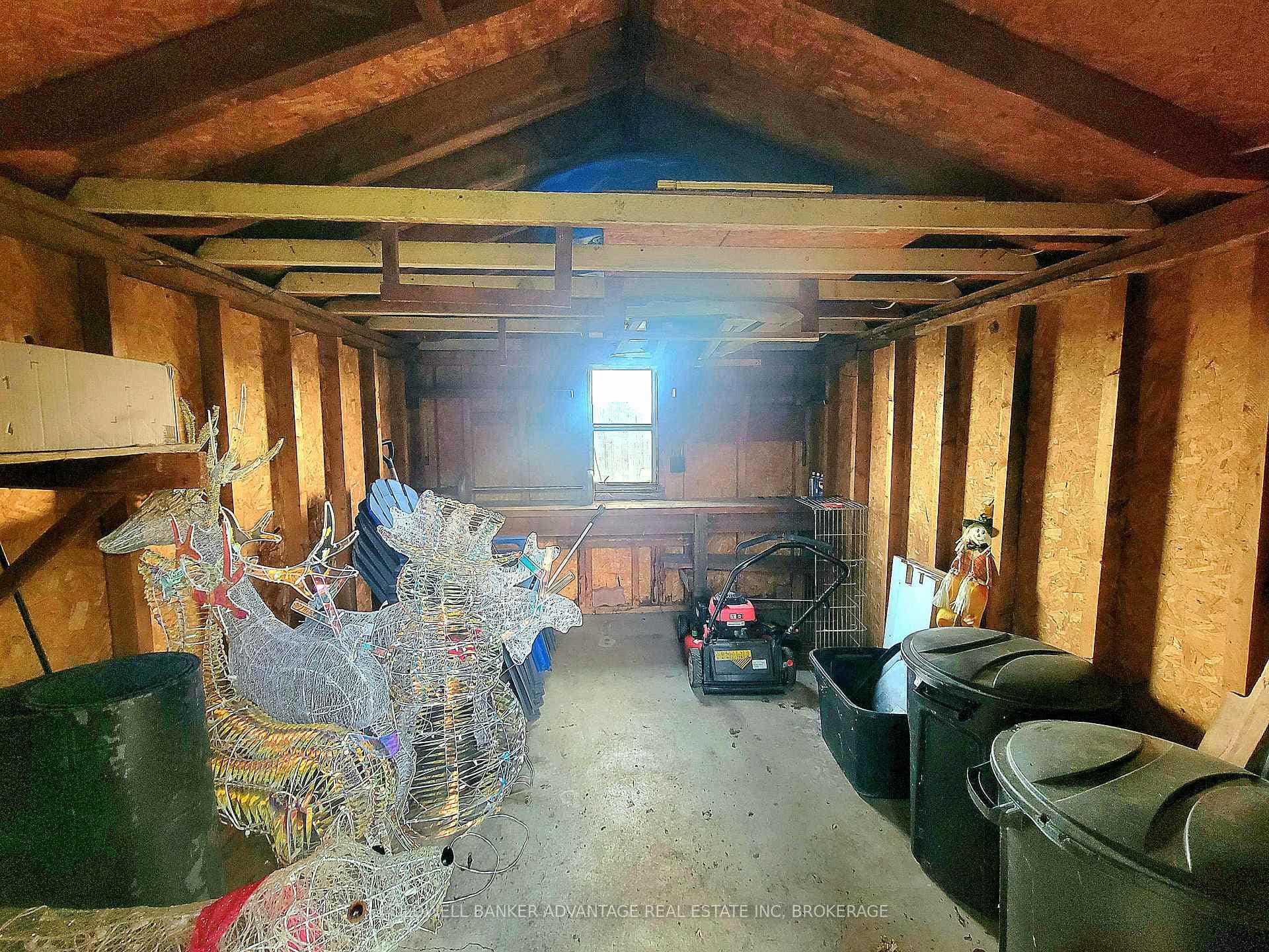 Inside Shed