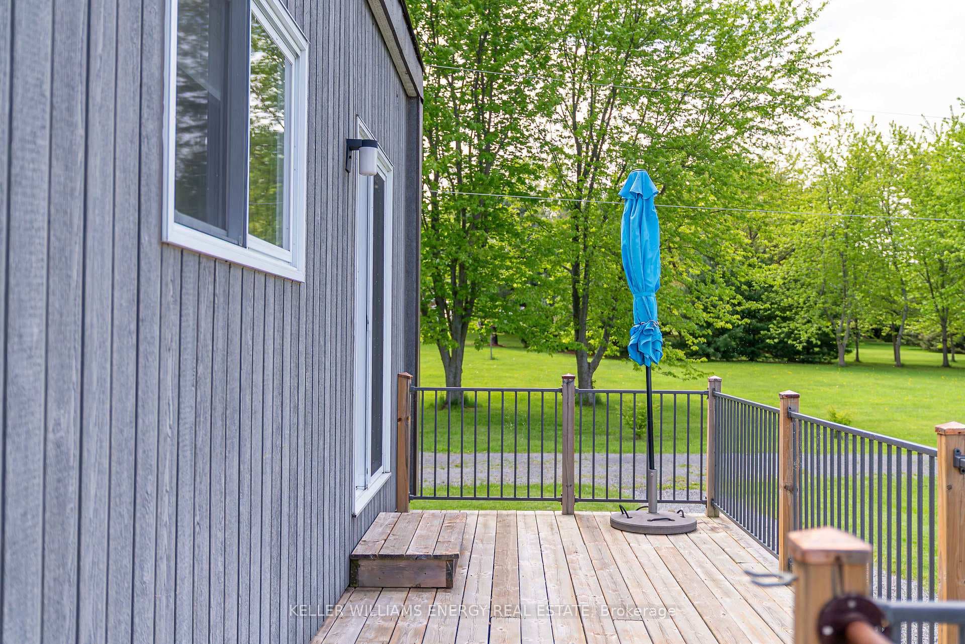 Separate patio doors from the second unit