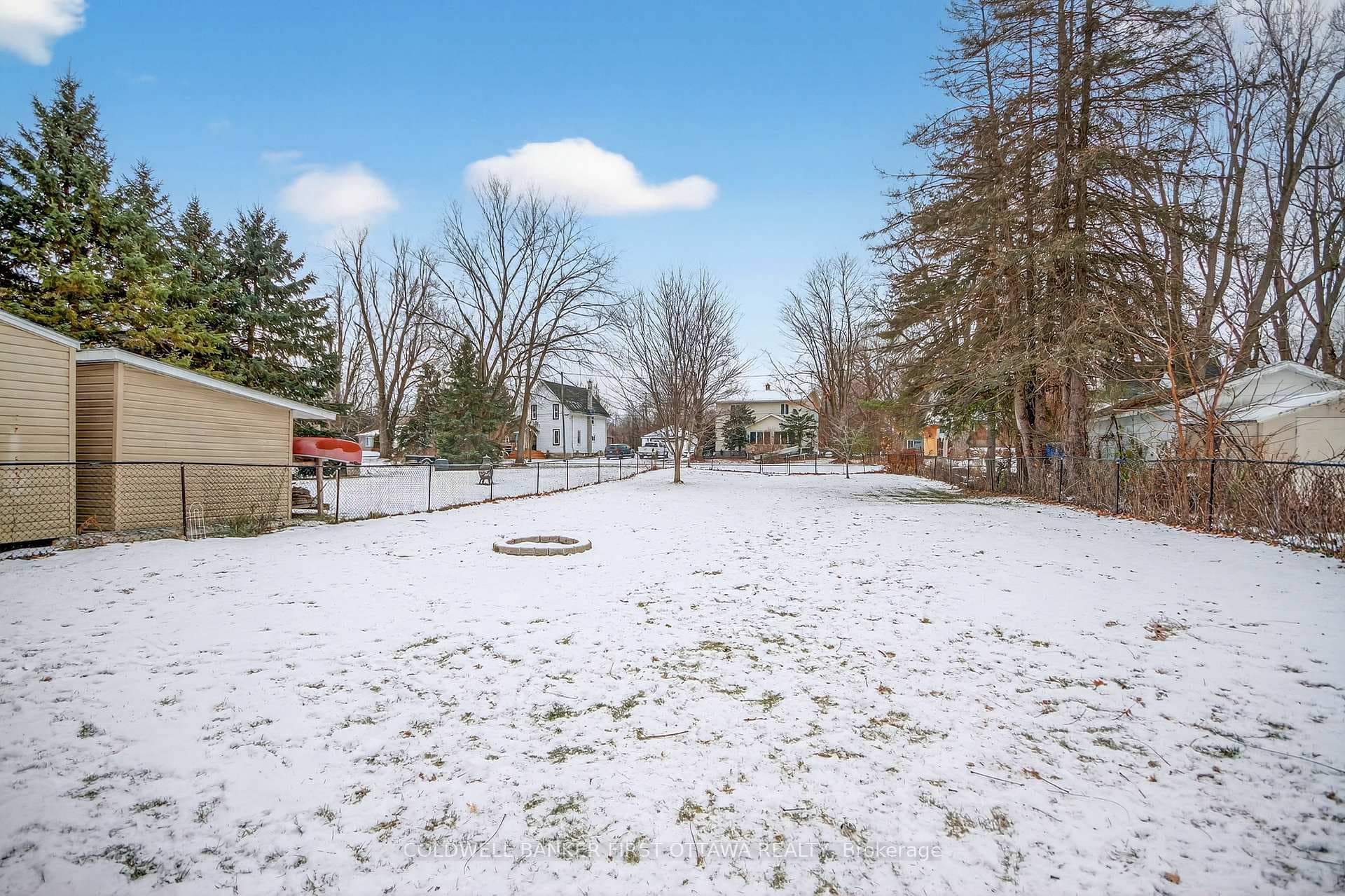 Spacious fenced in yard