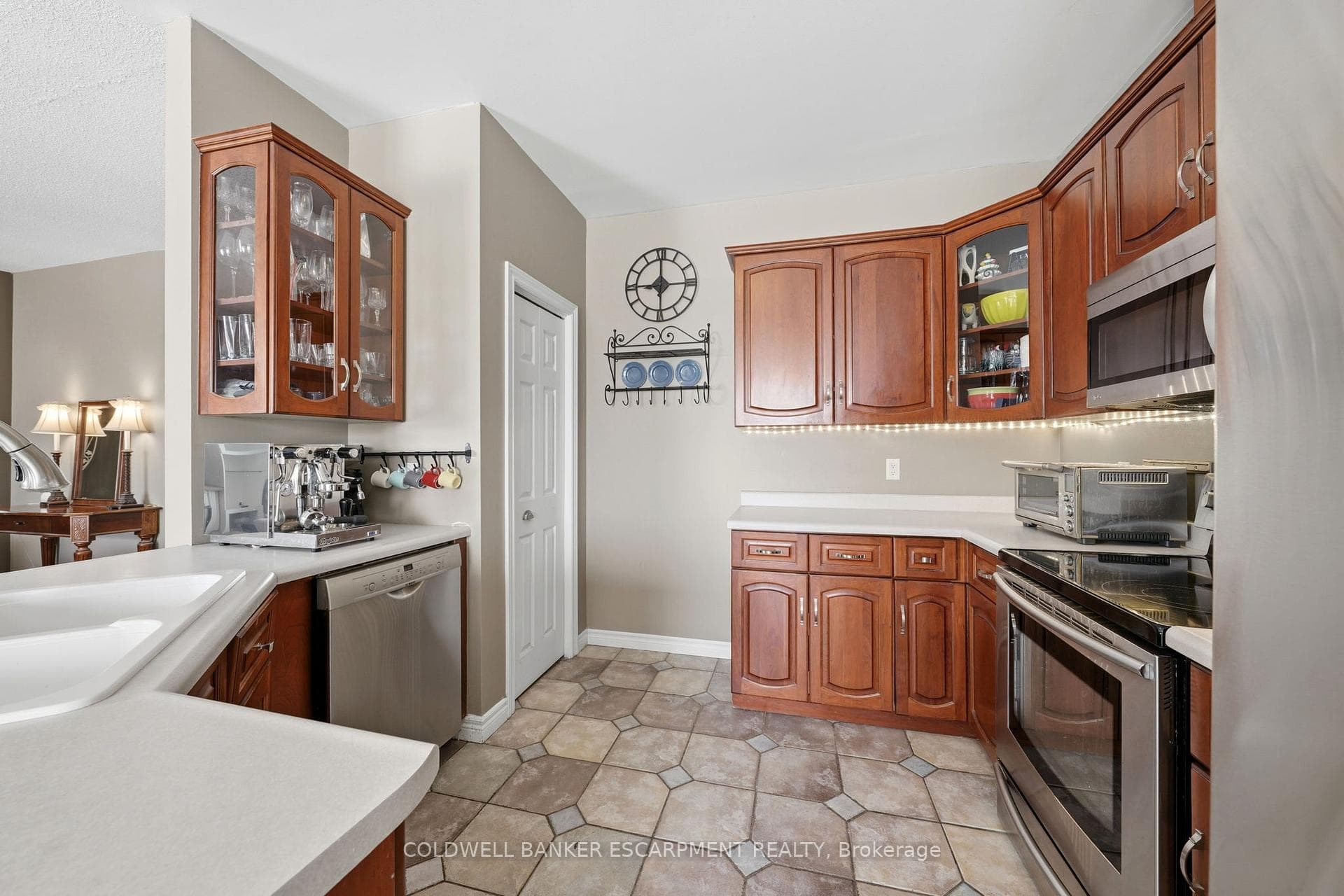 Kitchen with pantry closet