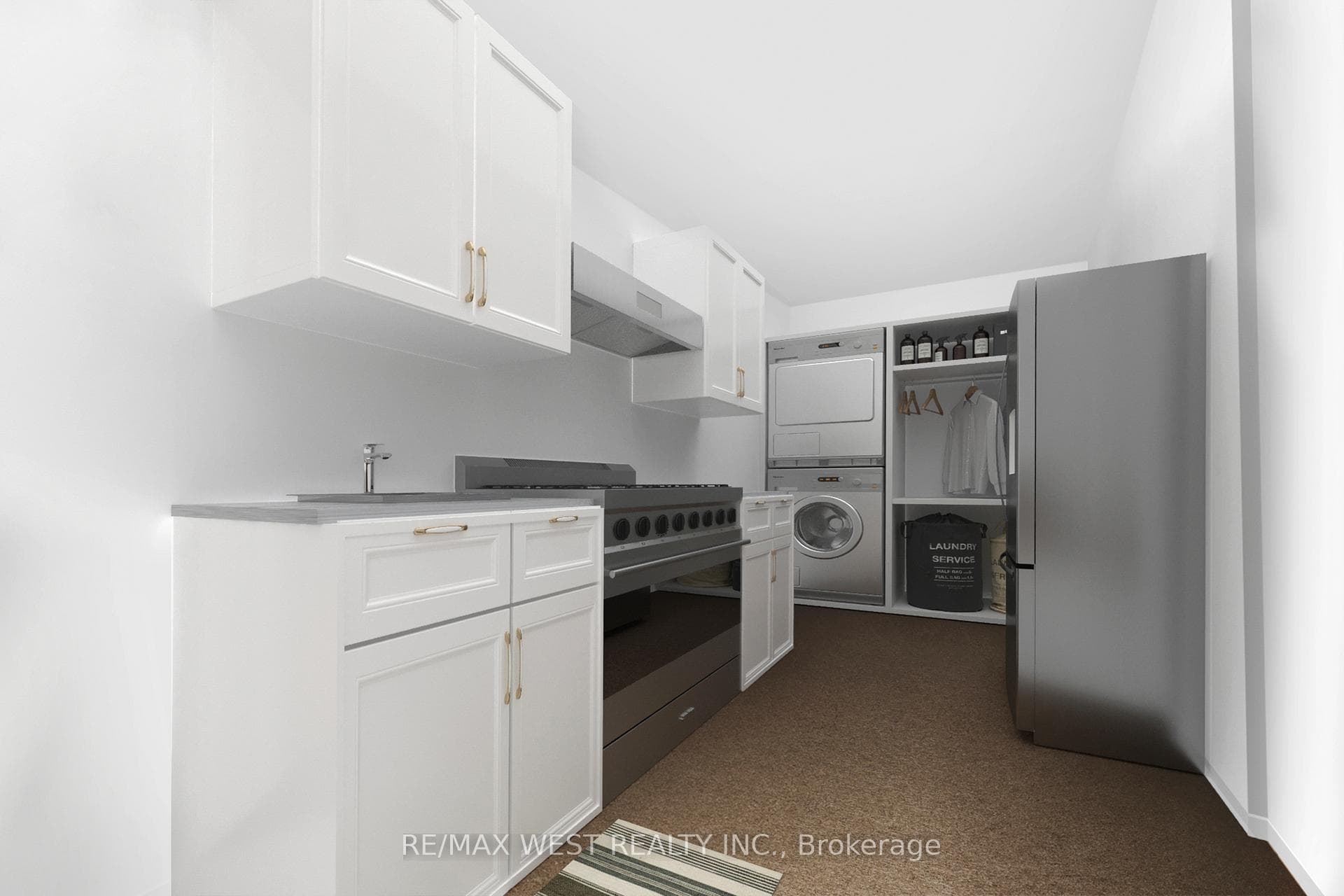 Virtually Reimagined Basement Laundry Area 3