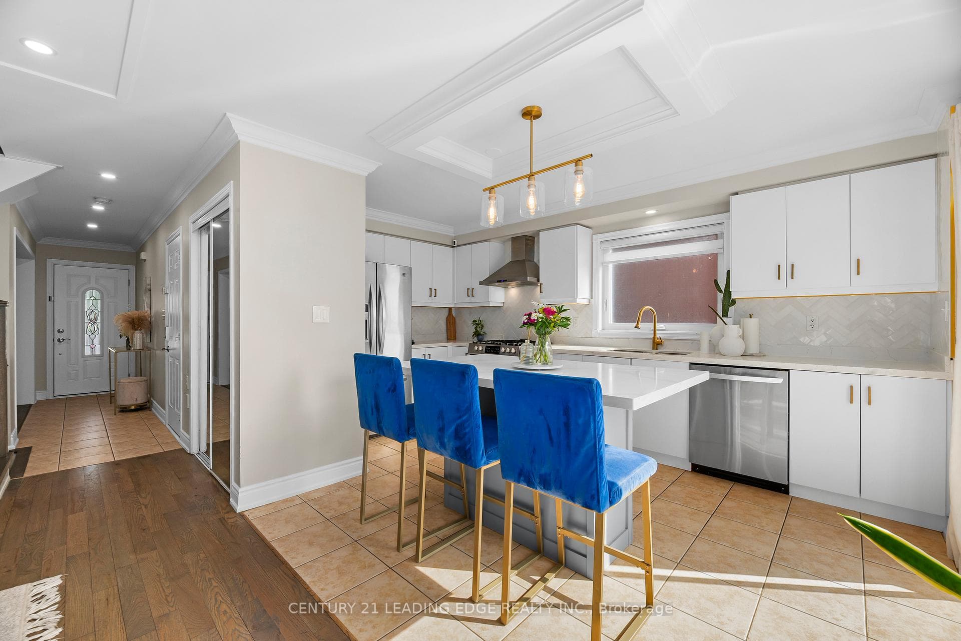 Kitchen angles , stainless steel appliances