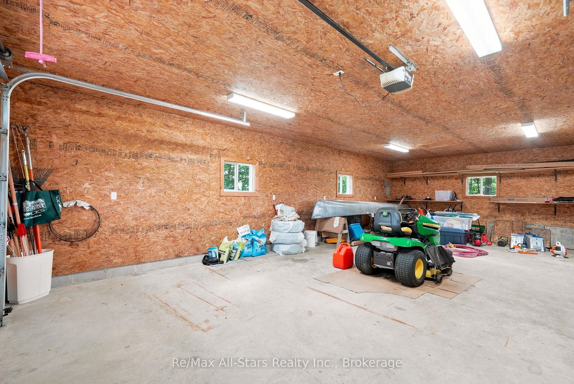 interior 20' x 36' detached garage