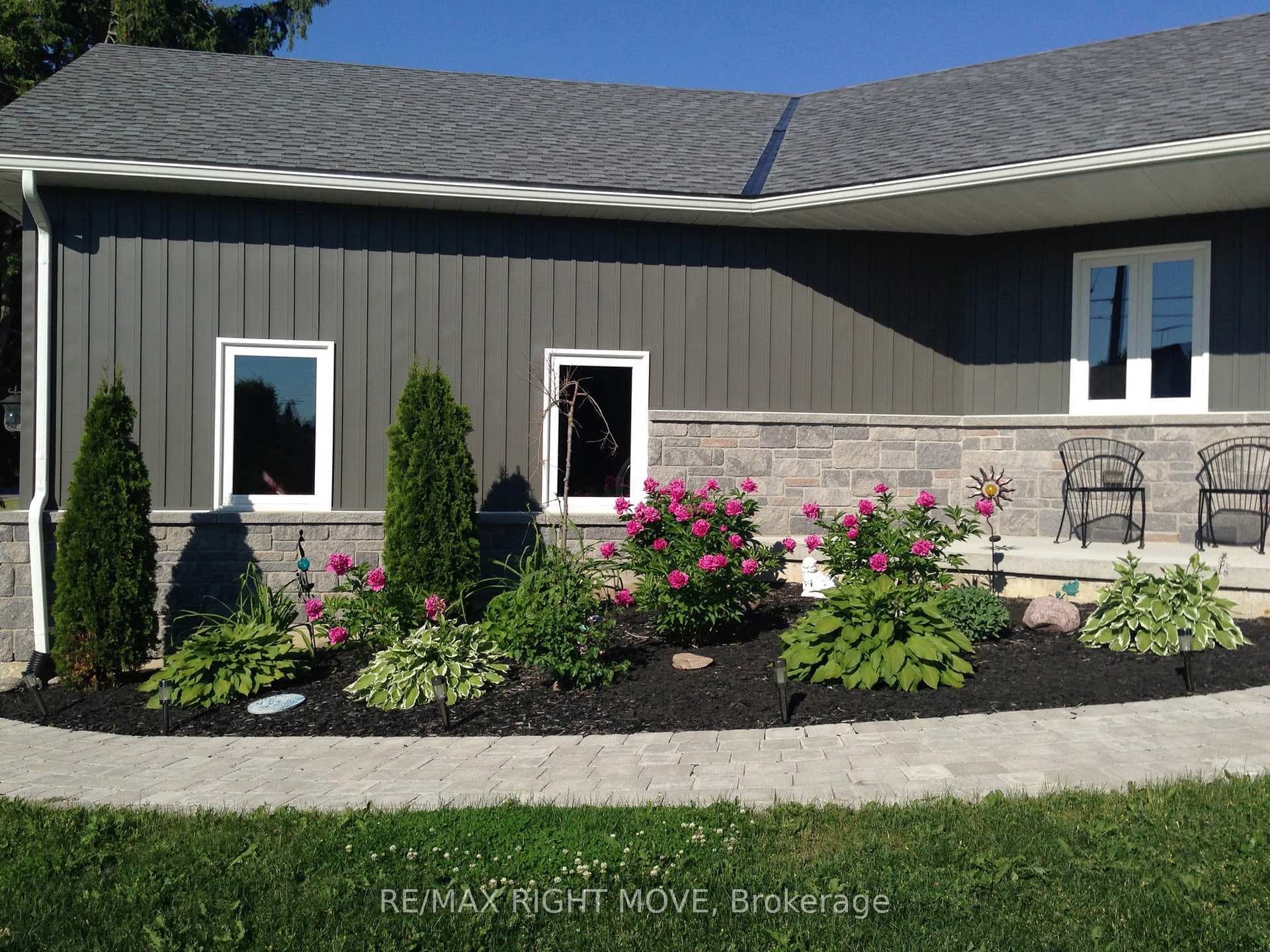Curb Appeal-Front walkway garden