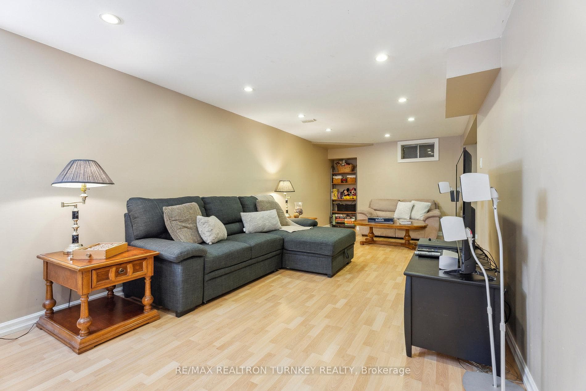 Open Concept Rec/ Living Room