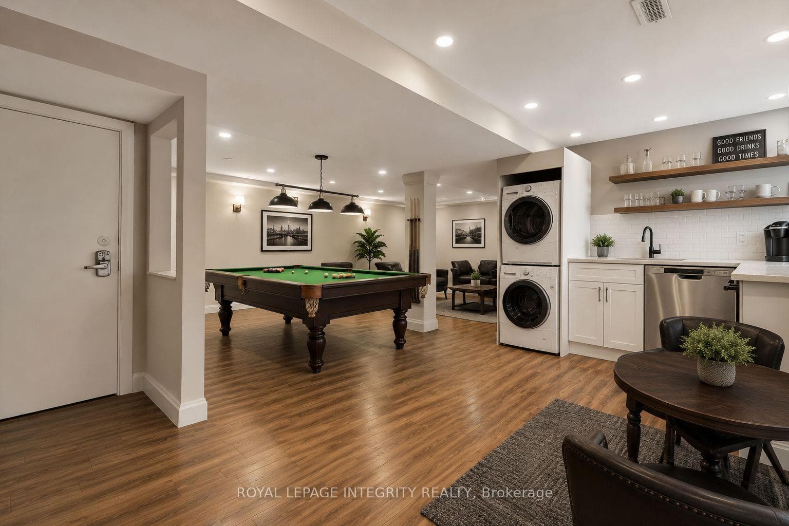 finished Basement with pantry area