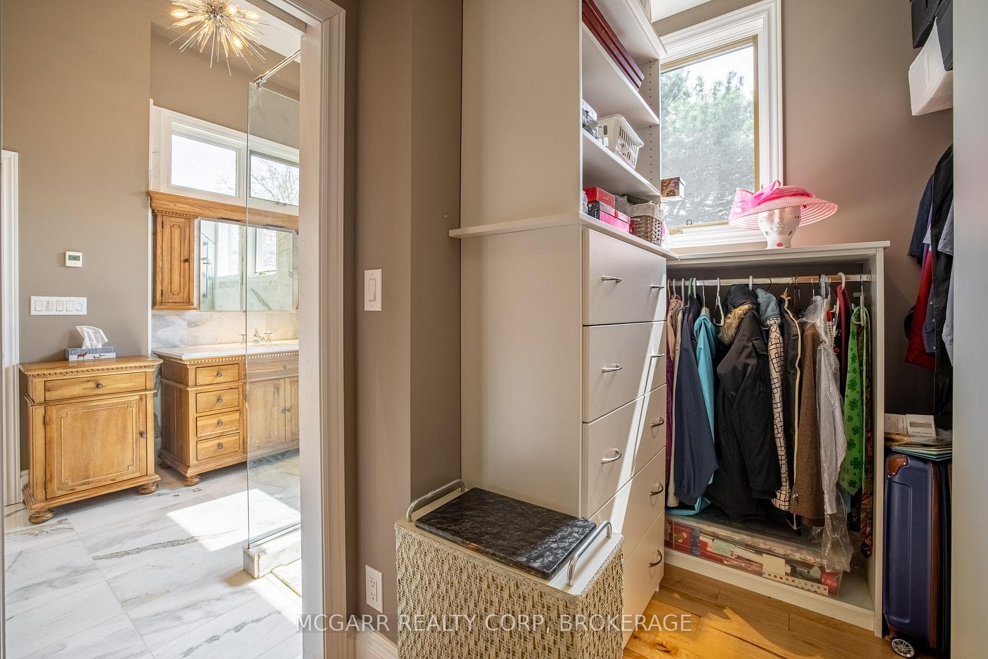 Primary walk in closet