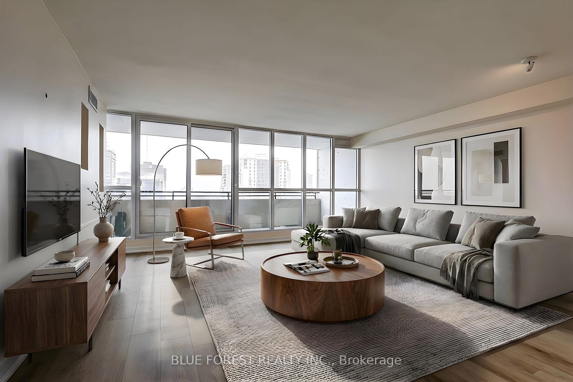 Virtually Staged Living Room