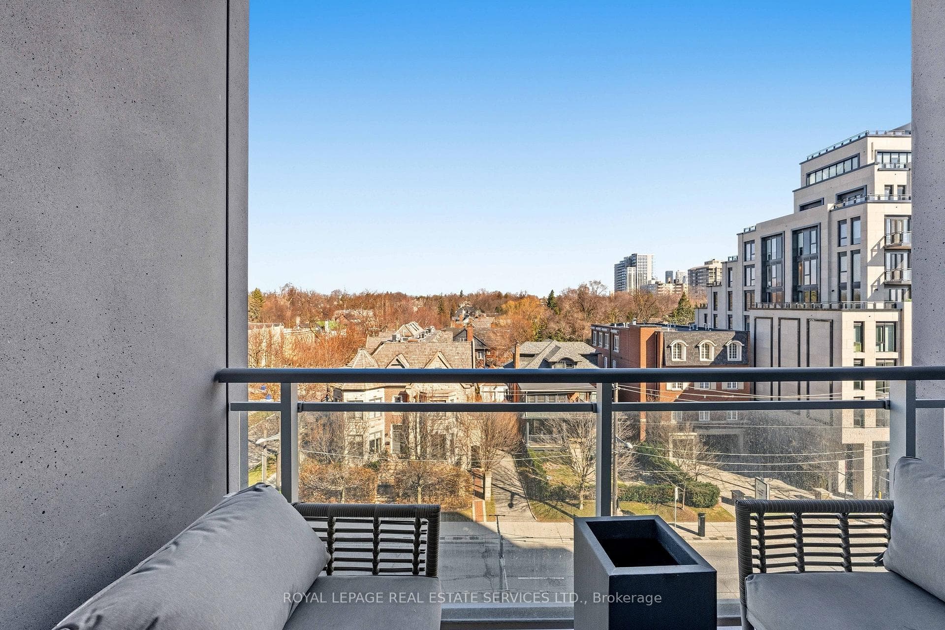 Beautiful vistas from your canopied balcony