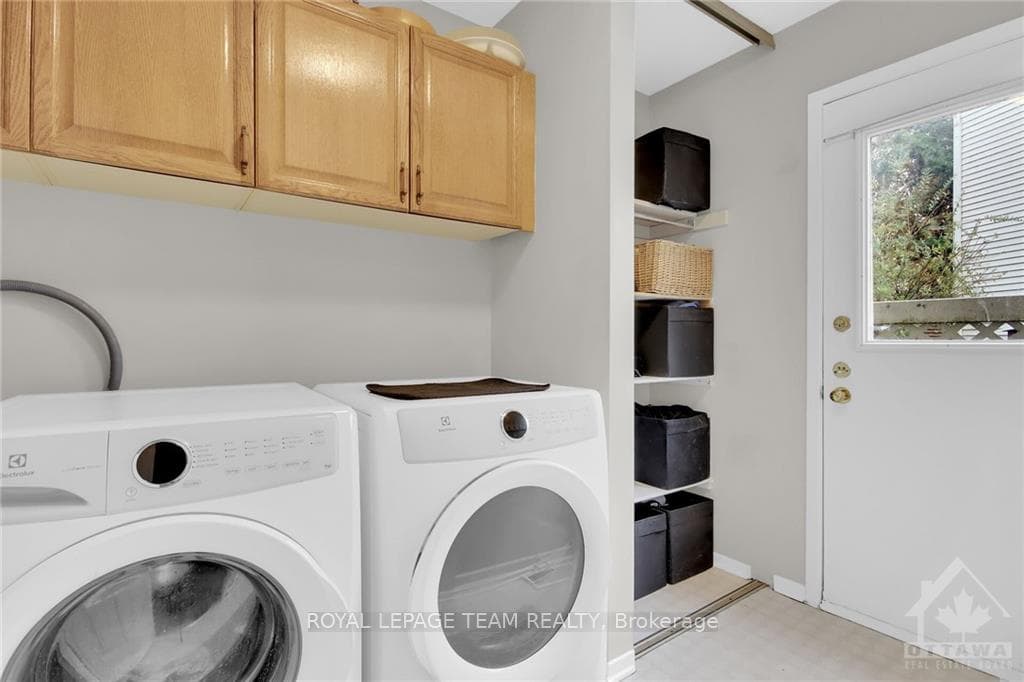 Laundry Rm with side entrance.