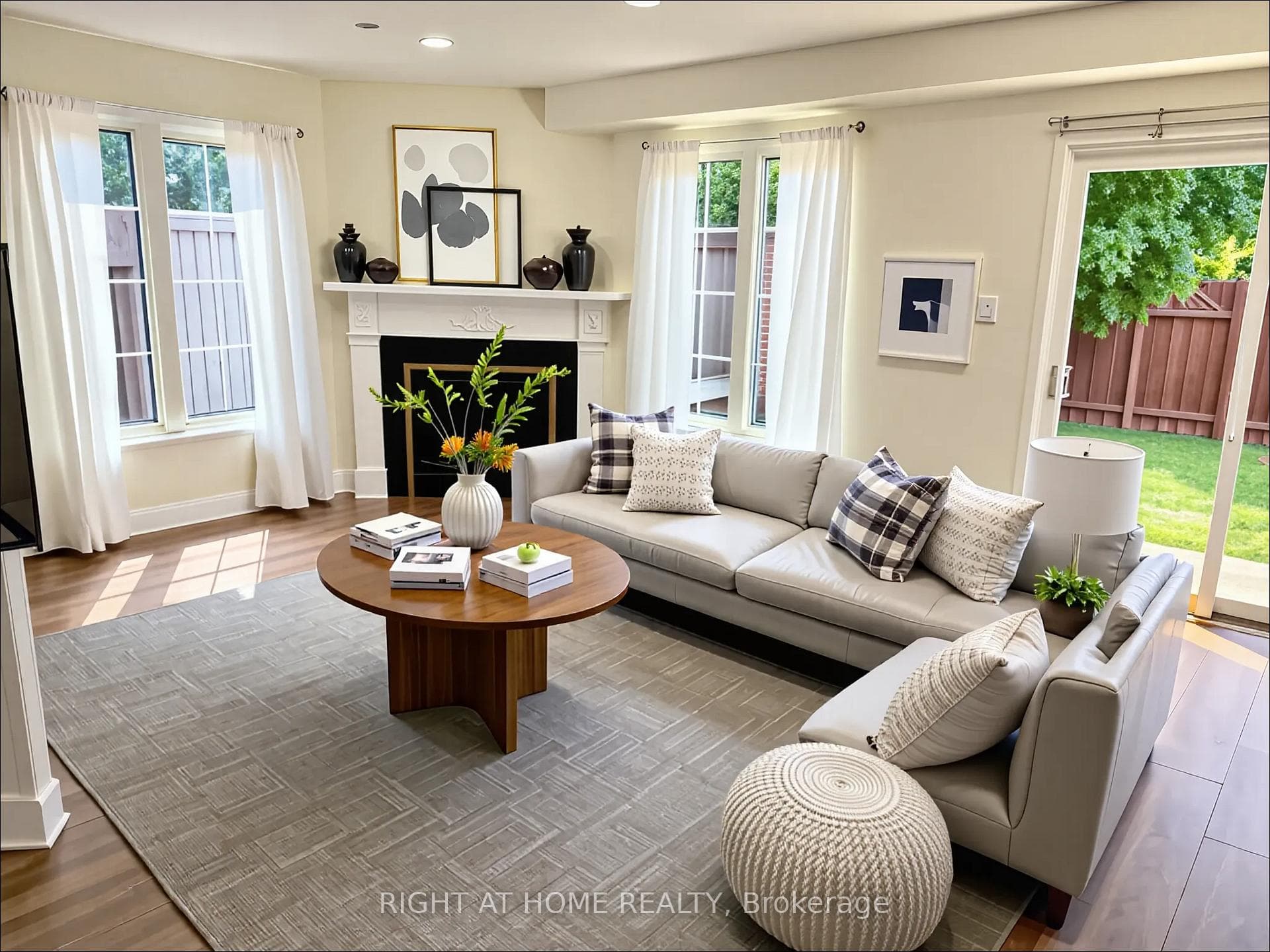 Virtual staging for display purposes