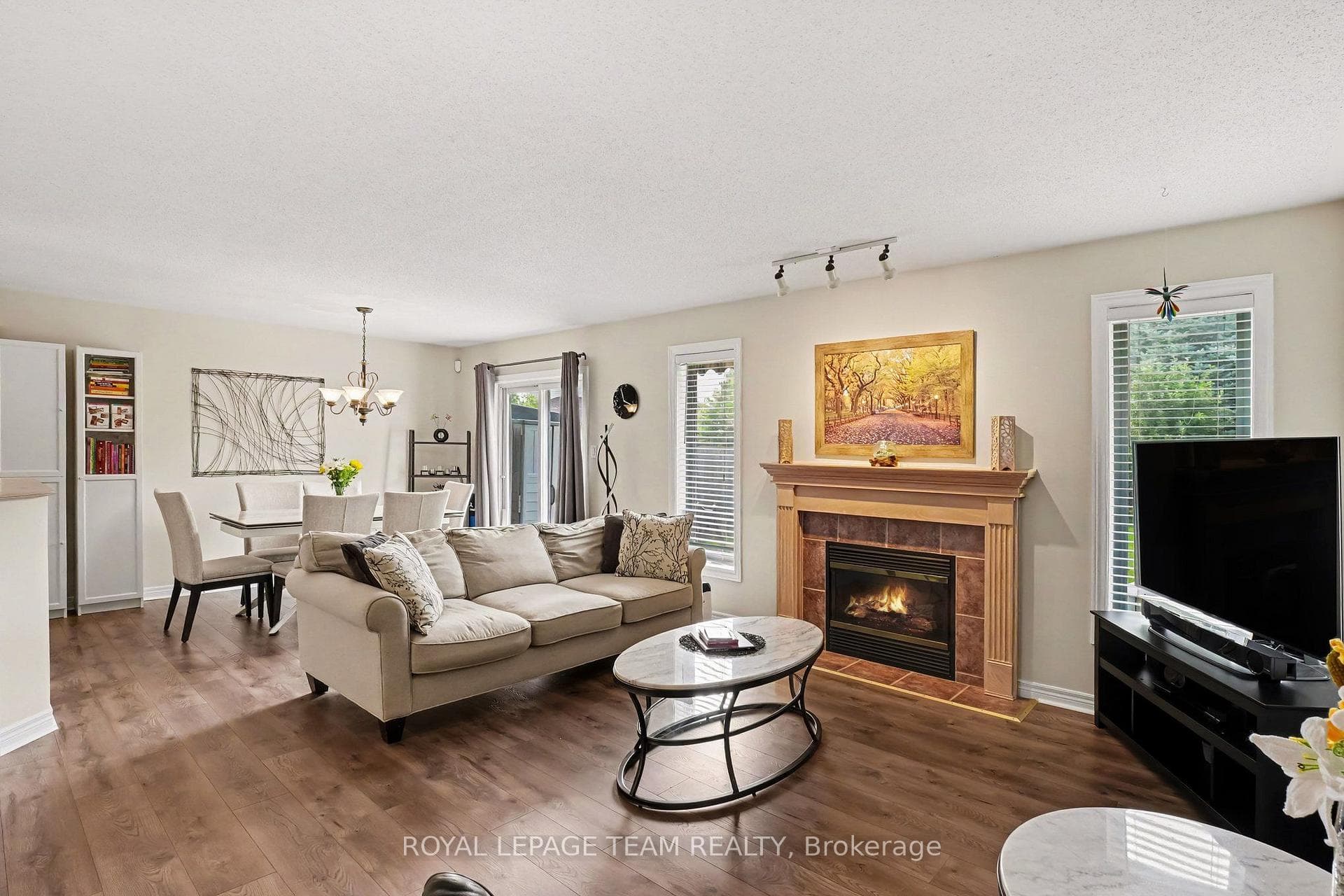 Open concept Living / Dining / Kitchen area