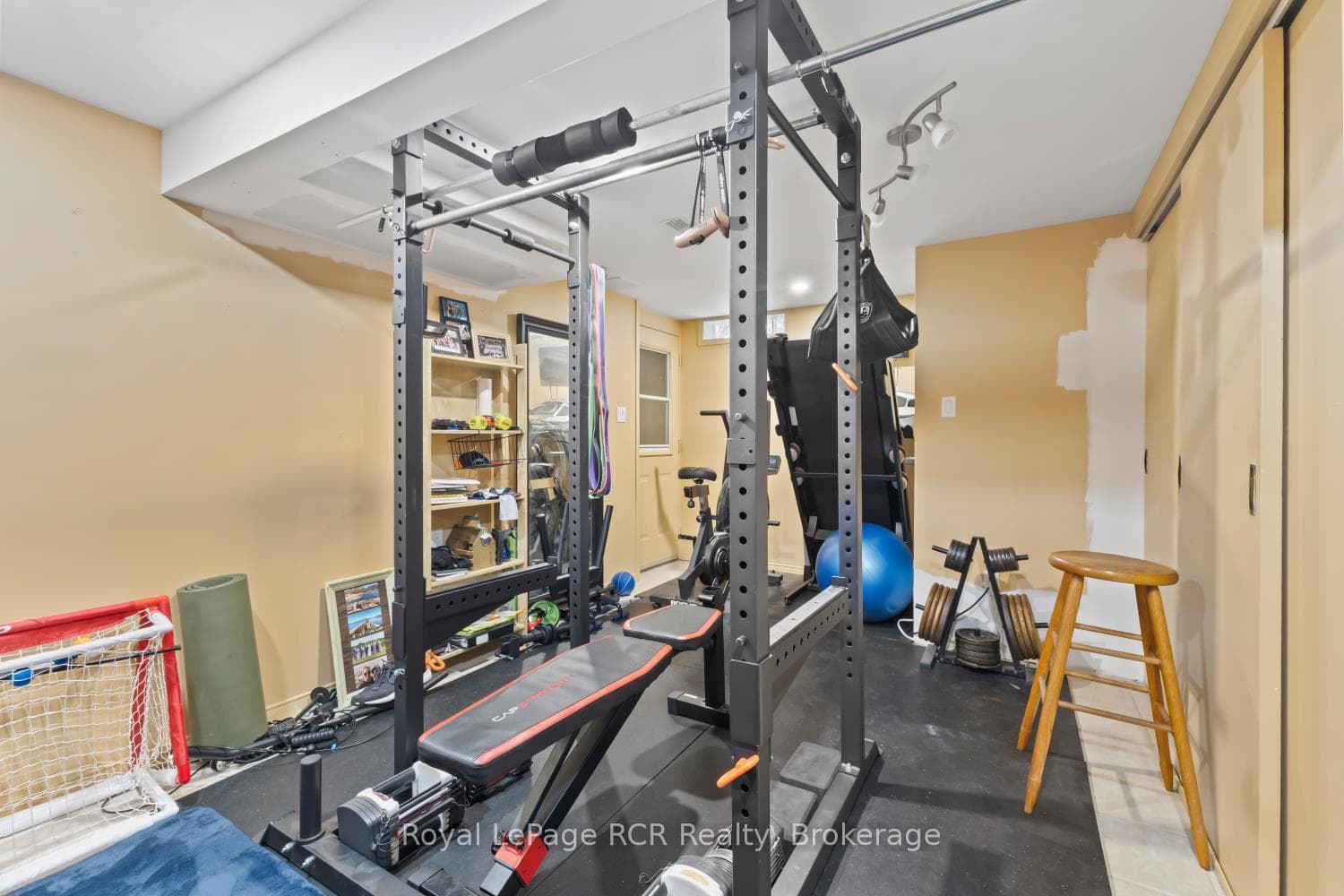Gym with Walk-up to Garage