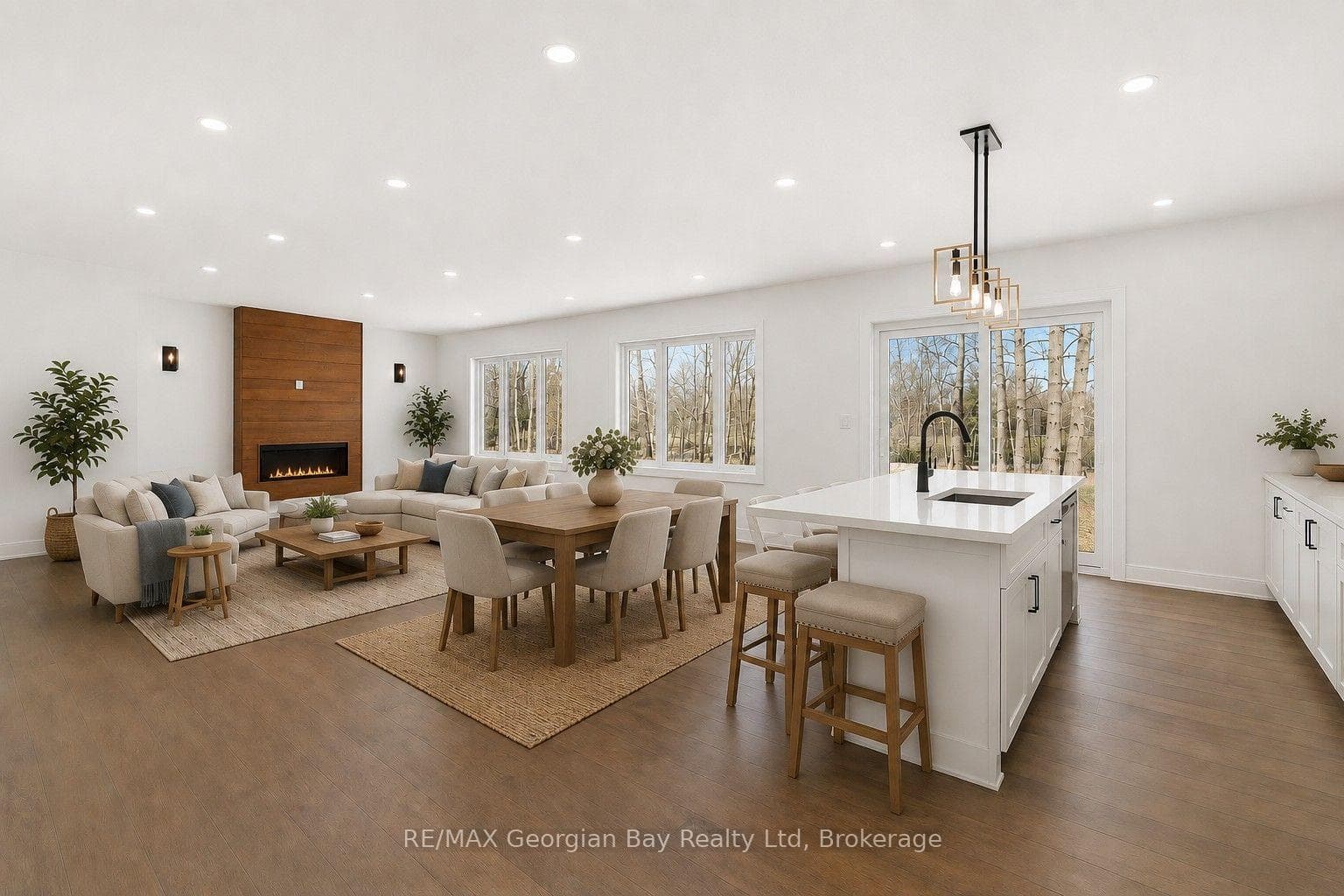 Open Concept - Virtually Furnished
