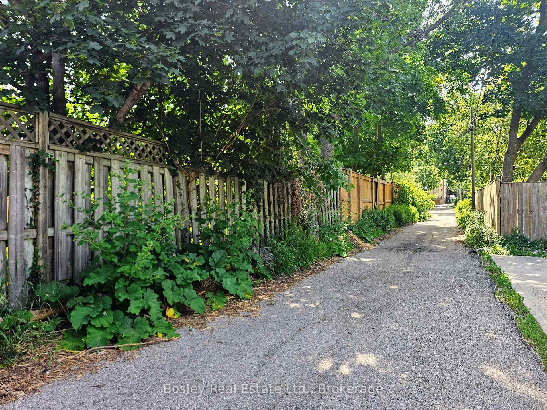 Rear alley/lane with gate access to back yard.