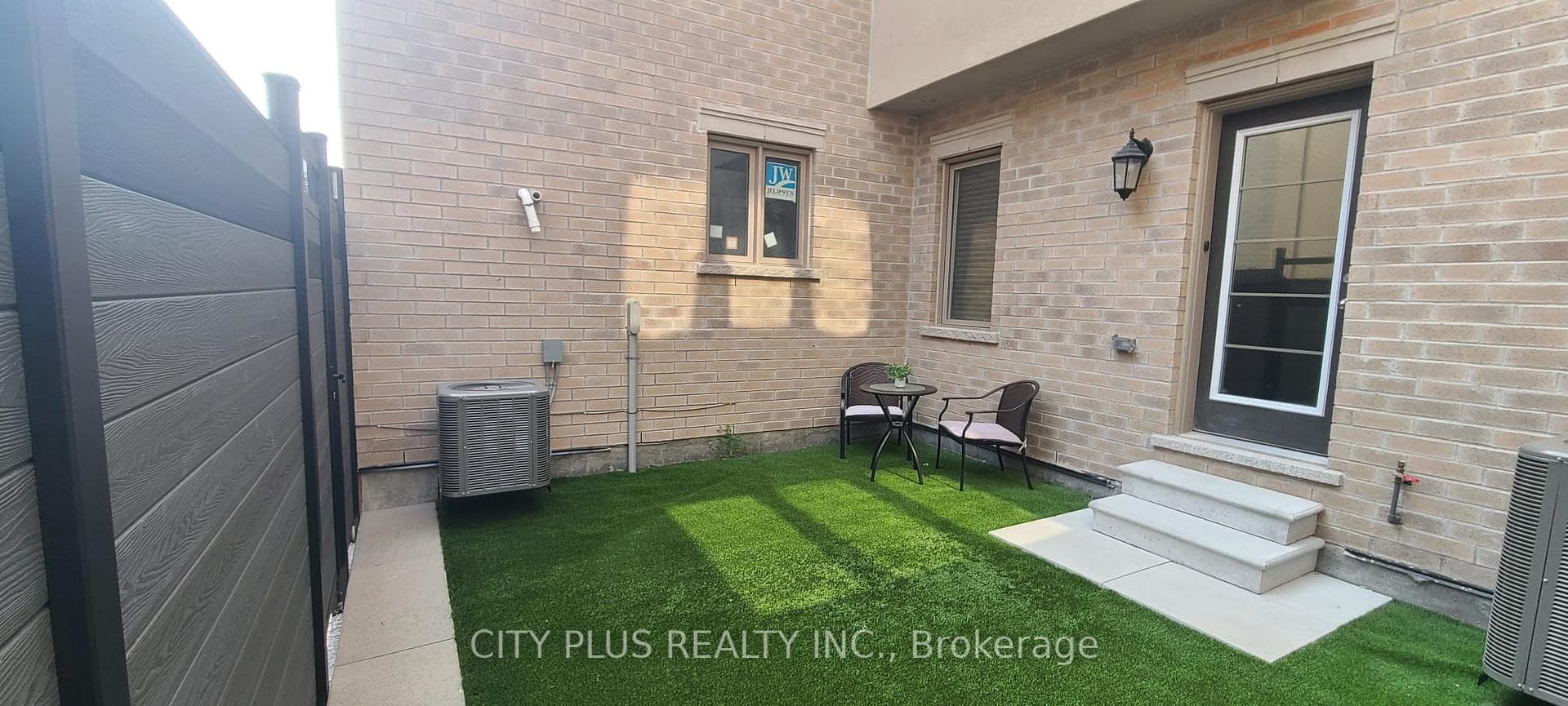 Patio area in backyard for BBQ