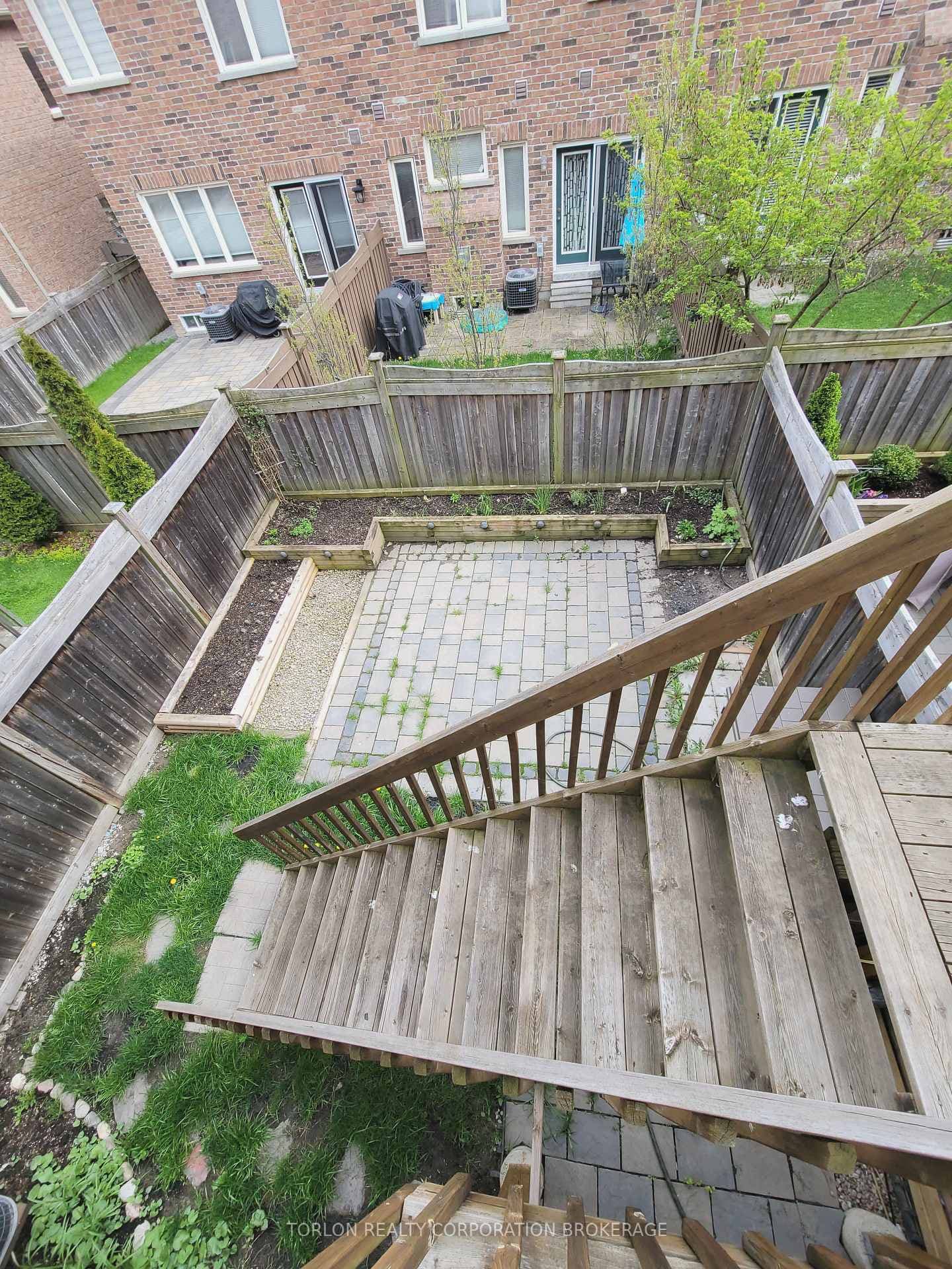 Back patio and garden