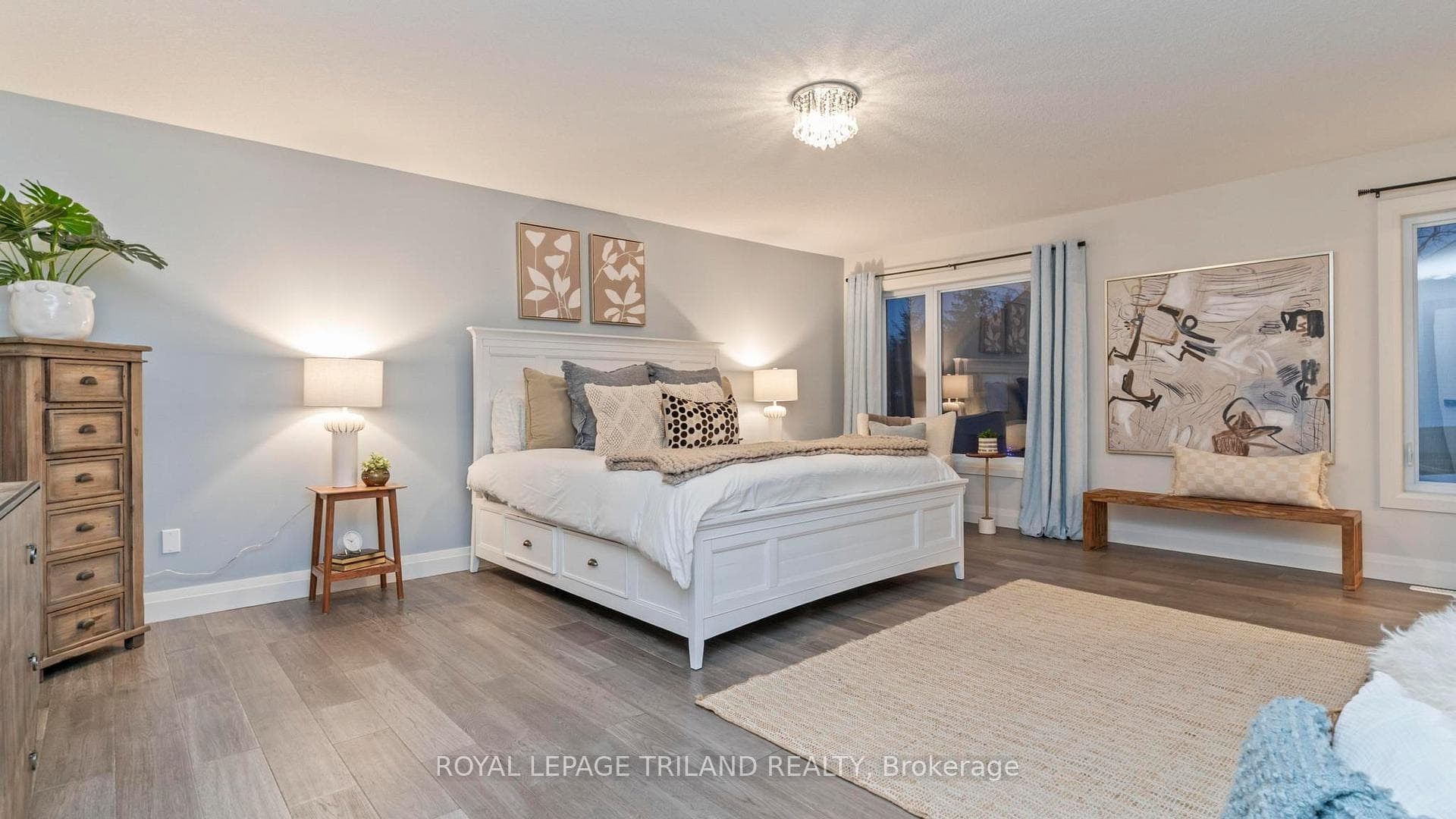 Primary suite set apart for added privacy