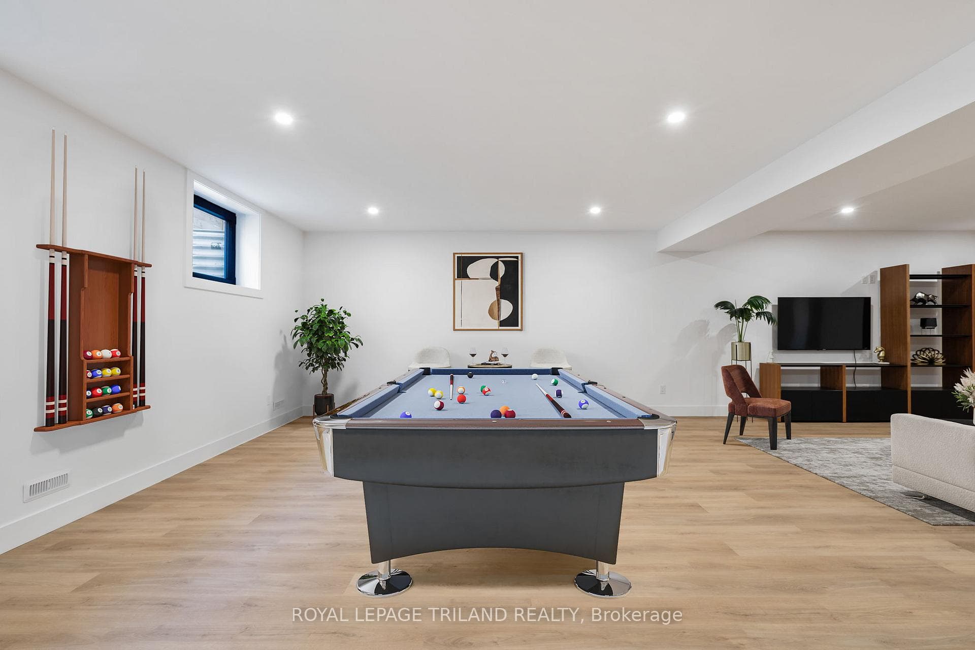 Basement Virtually Staged